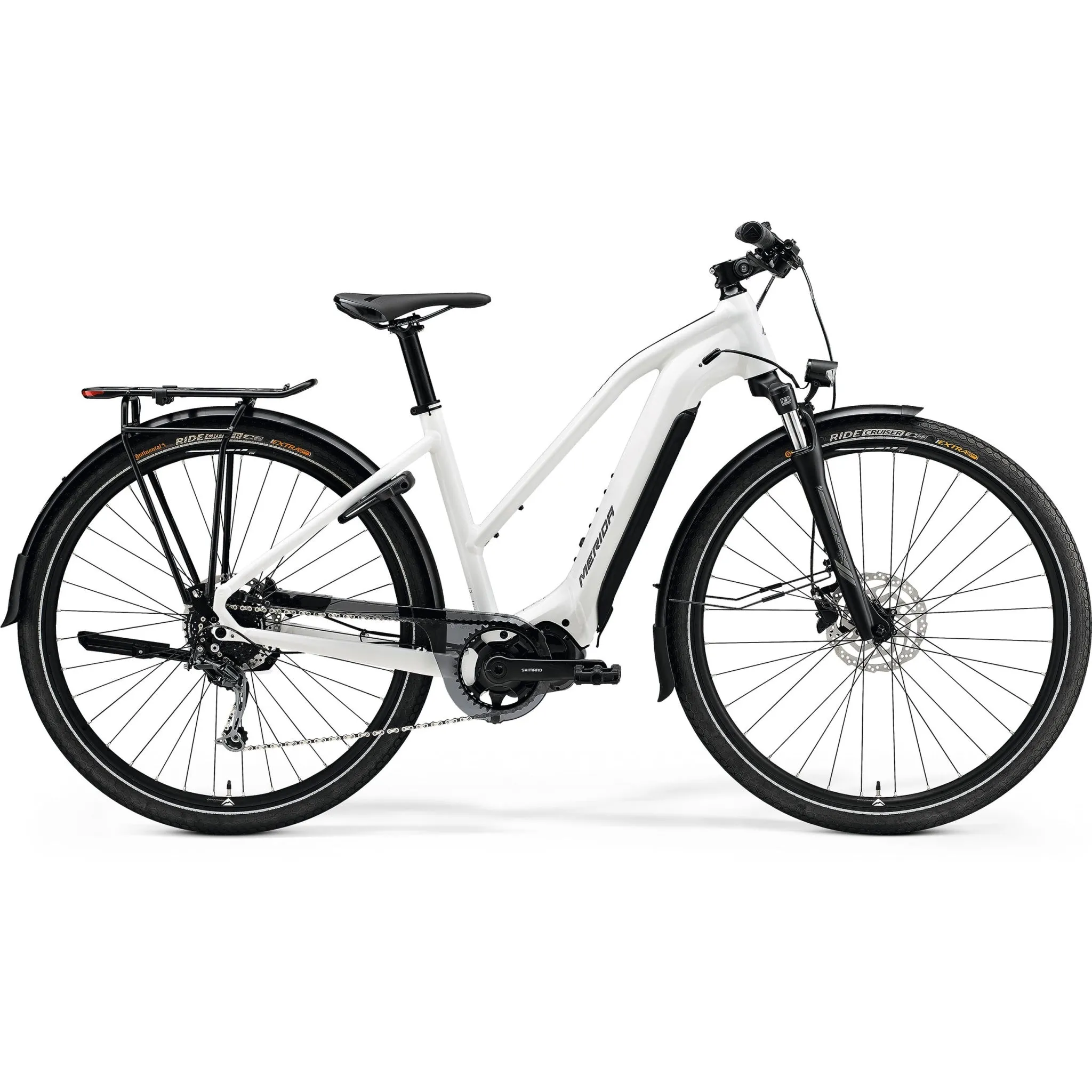 Merida Espresso 400 S EQ L Electric Bike 500wh Battery Glossy White