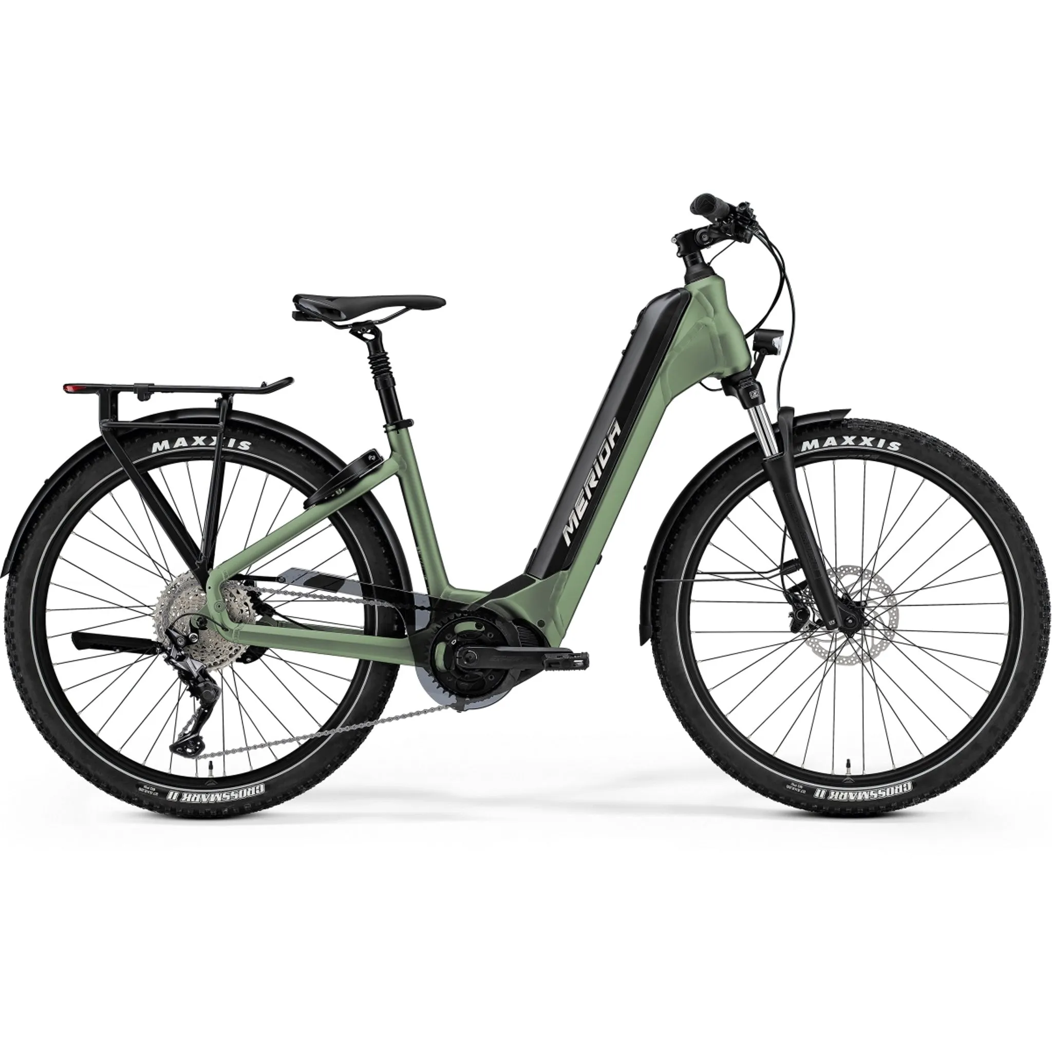 Merida Espresso CC 400 EQ Electric Bike 630wh Battery Matt Green/Black