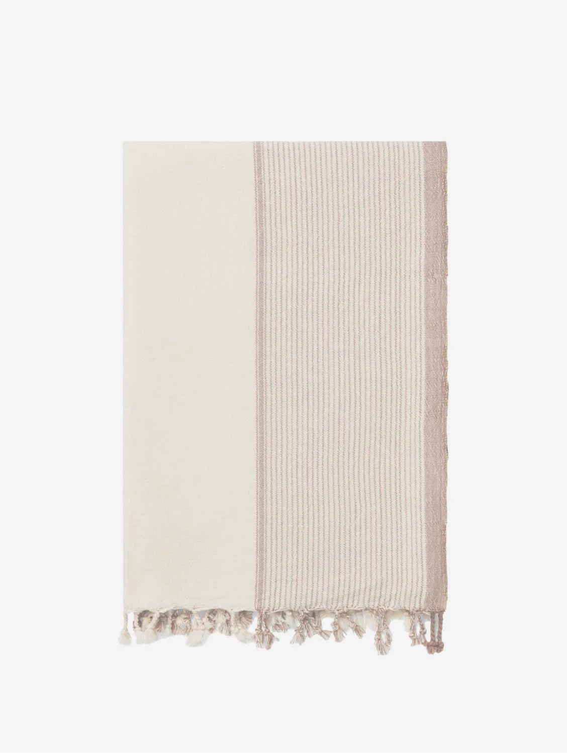 Mete Hand Loomed Cotton Vegan Peshtemal | Fawn
