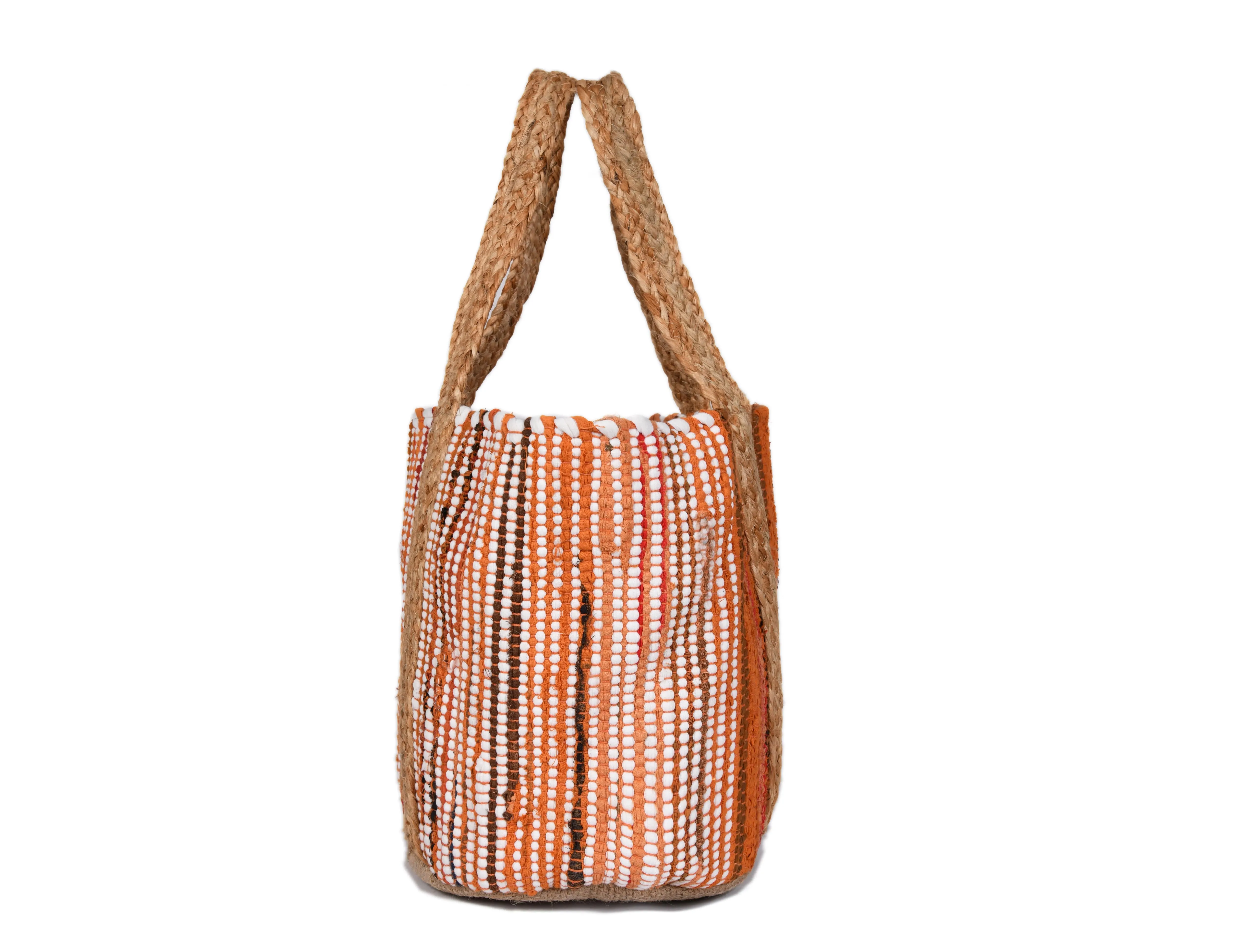 Midnight Waves Jute Tote Bag