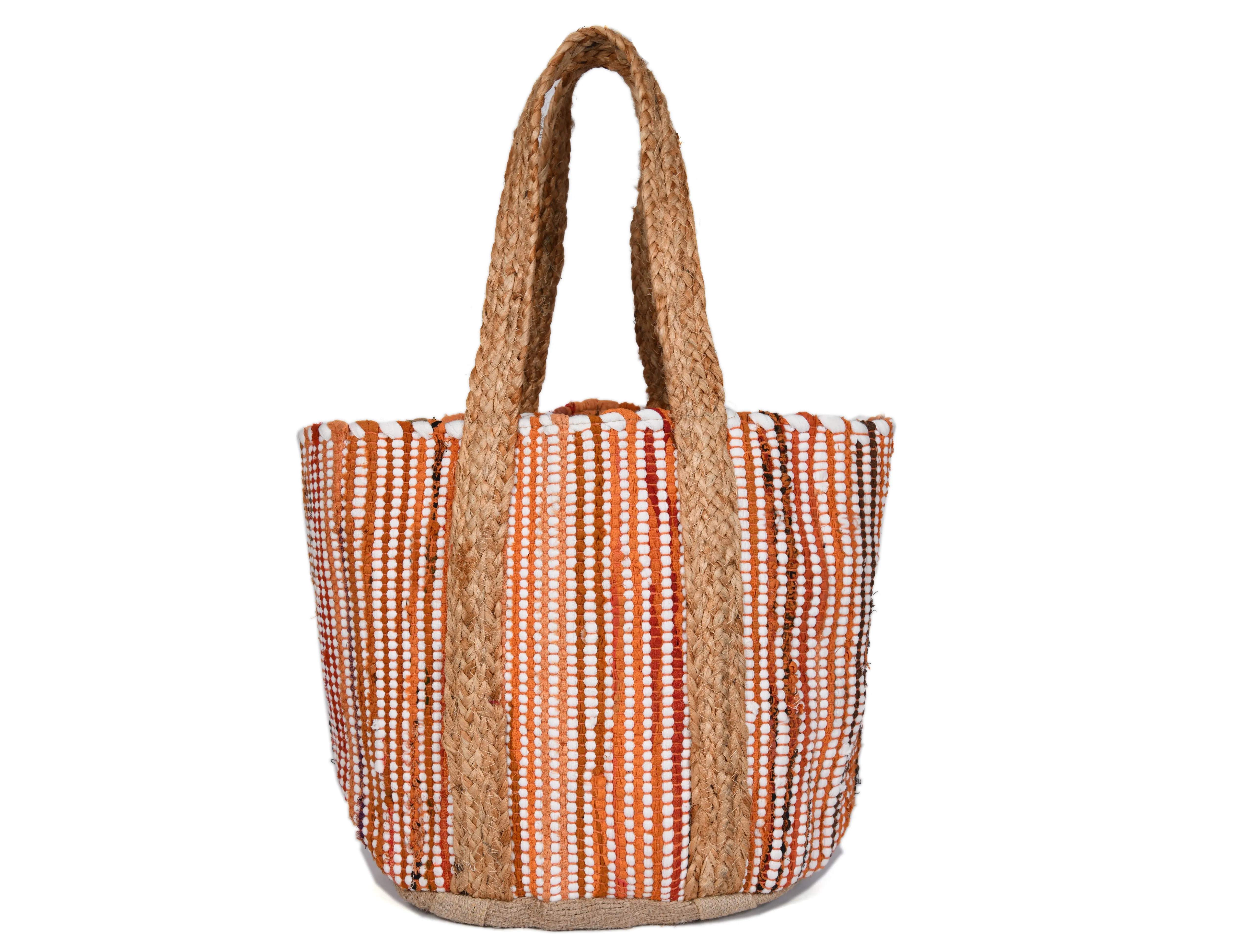 Midnight Waves Jute Tote Bag