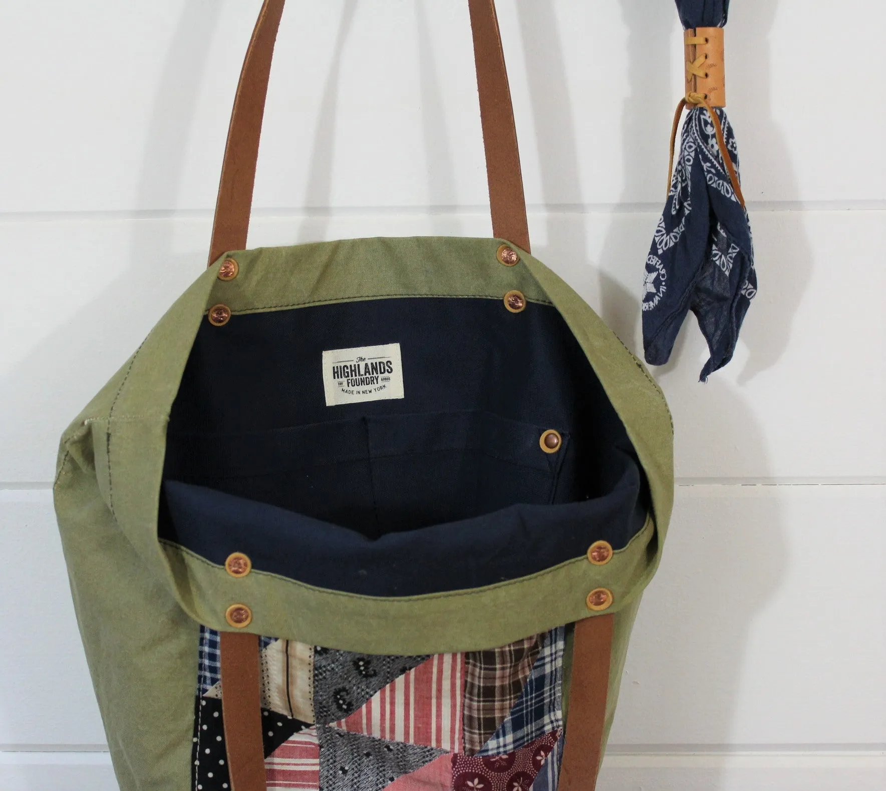 Military Quilt Patch Tote
