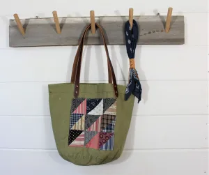 Military Quilt Patch Tote