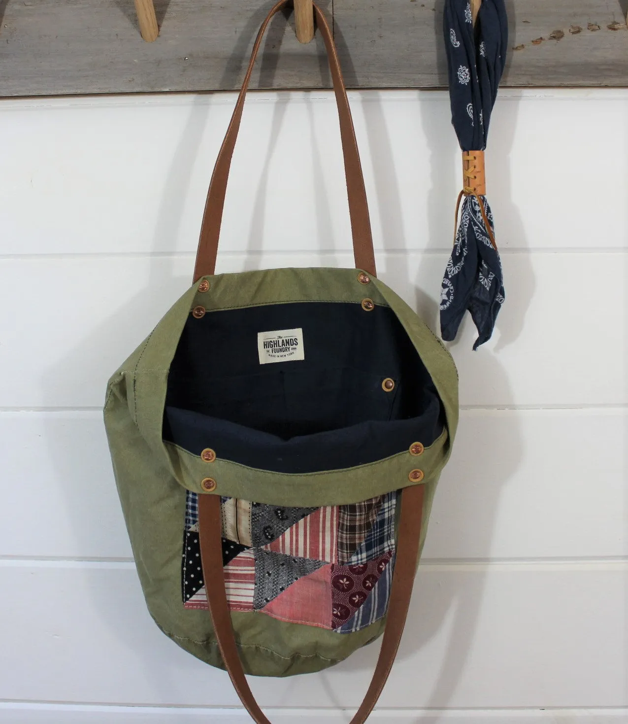 Military Quilt Patch Tote