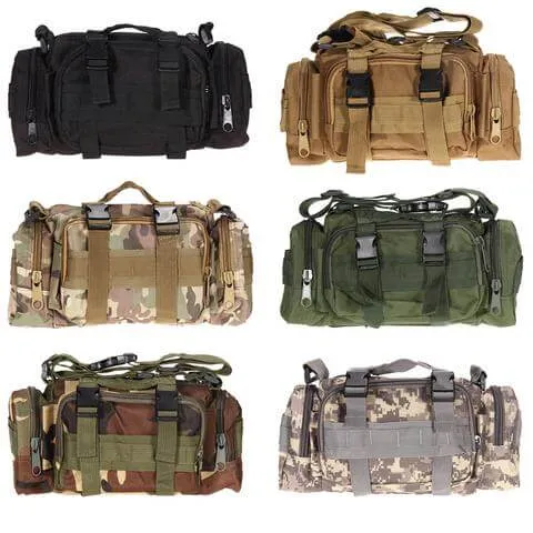 Military Tactical Over The Shoulder Pouch Duffel Bag Style
