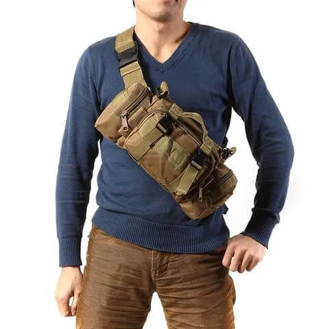 Military Tactical Over The Shoulder Pouch Duffel Bag Style
