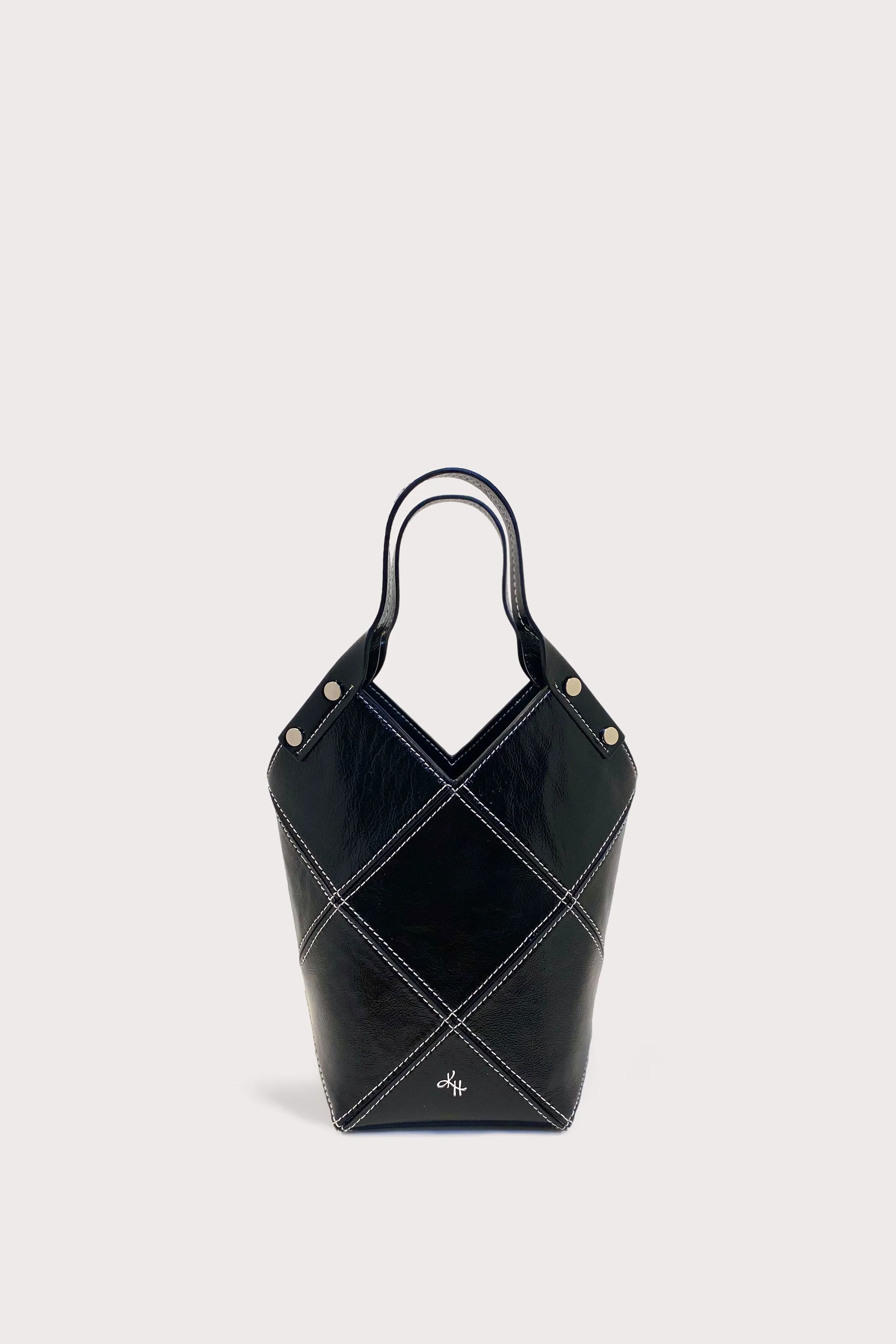 Mini Fiona Tote in Crinkle Patent
