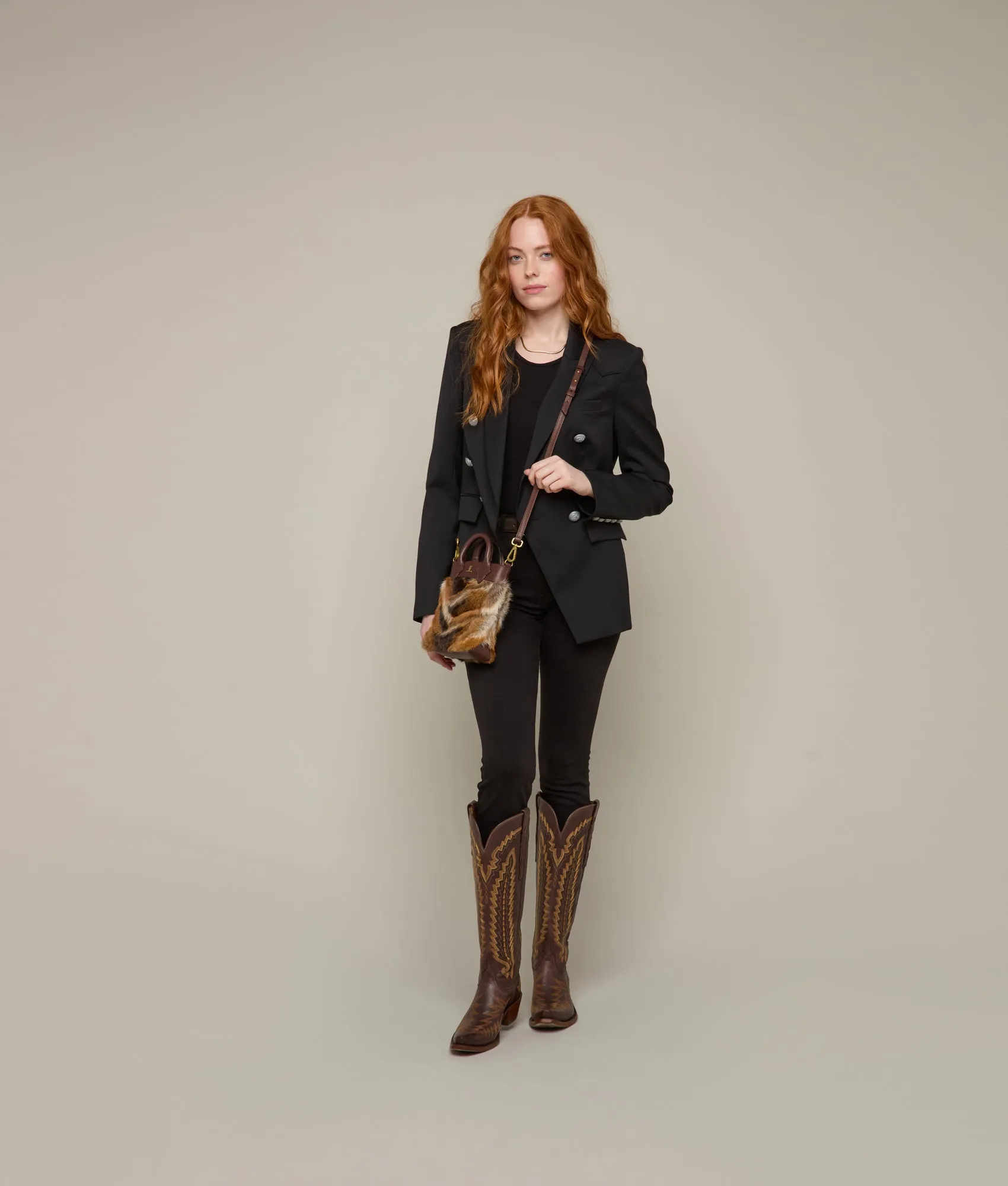 Mini Lola Fur Shopper :: Brown