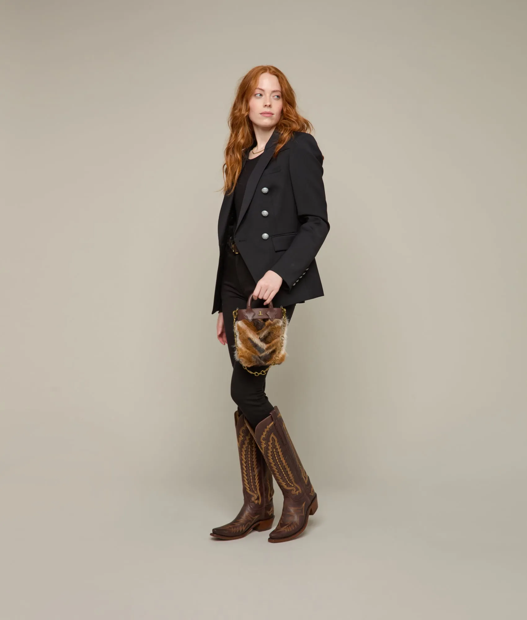 Mini Lola Fur Shopper :: Brown
