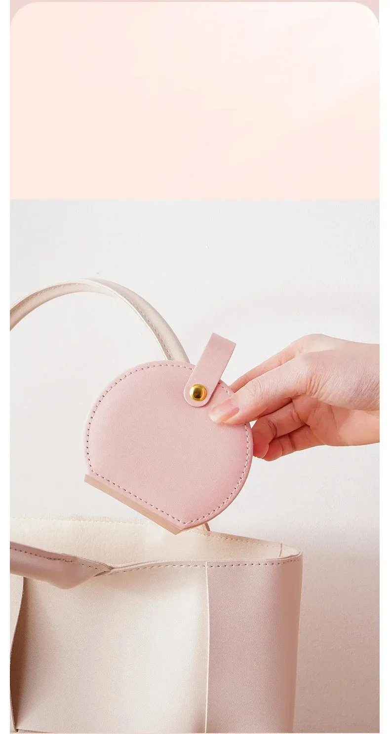 Mini Portable PU Leather Jewelry Box – Travel Organizer for Rings, Earrings & Necklaces