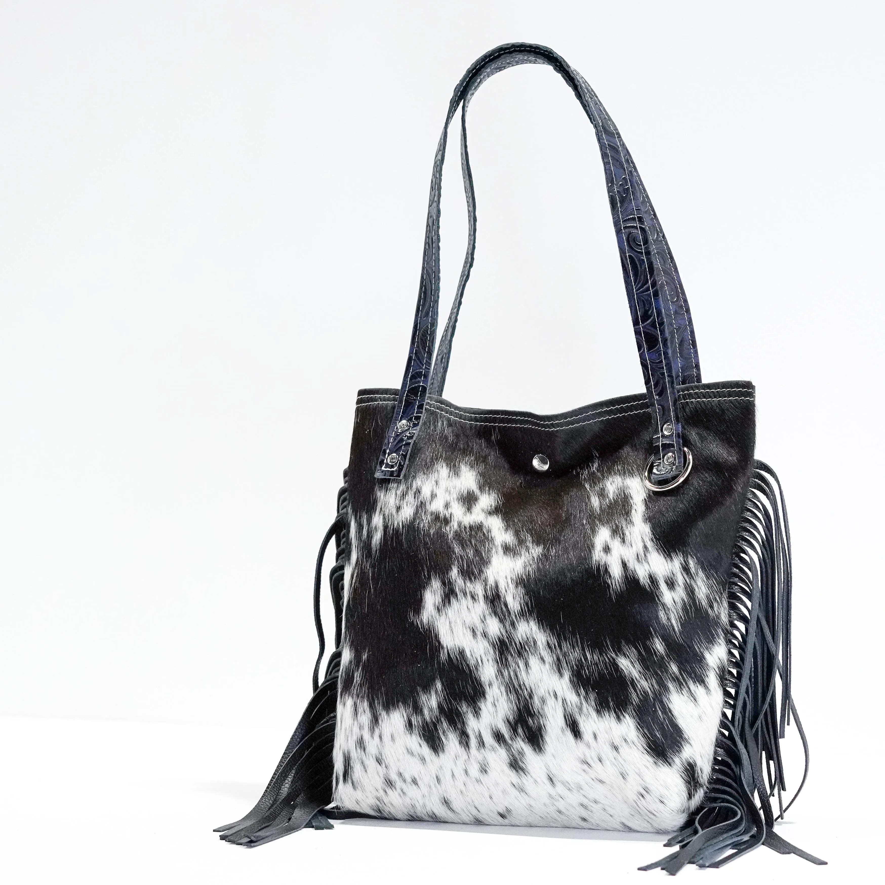 Mini Trisha - Black & White w/ Midnight Caracole