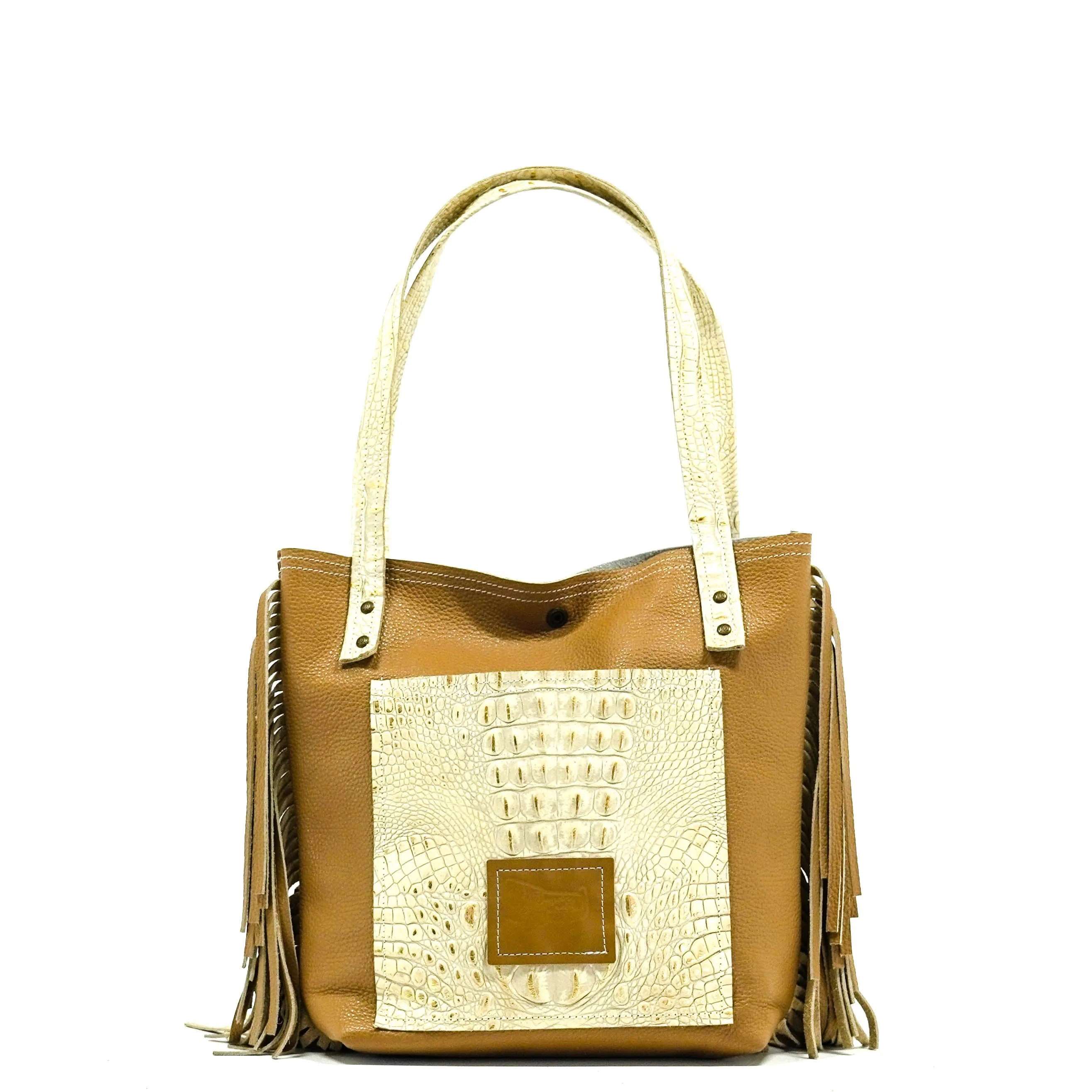 Mini Trisha - Two-Tone Brindle w/ Ivory Croc