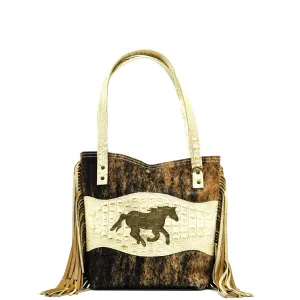 Mini Trisha - Two-Tone Brindle w/ Ivory Croc