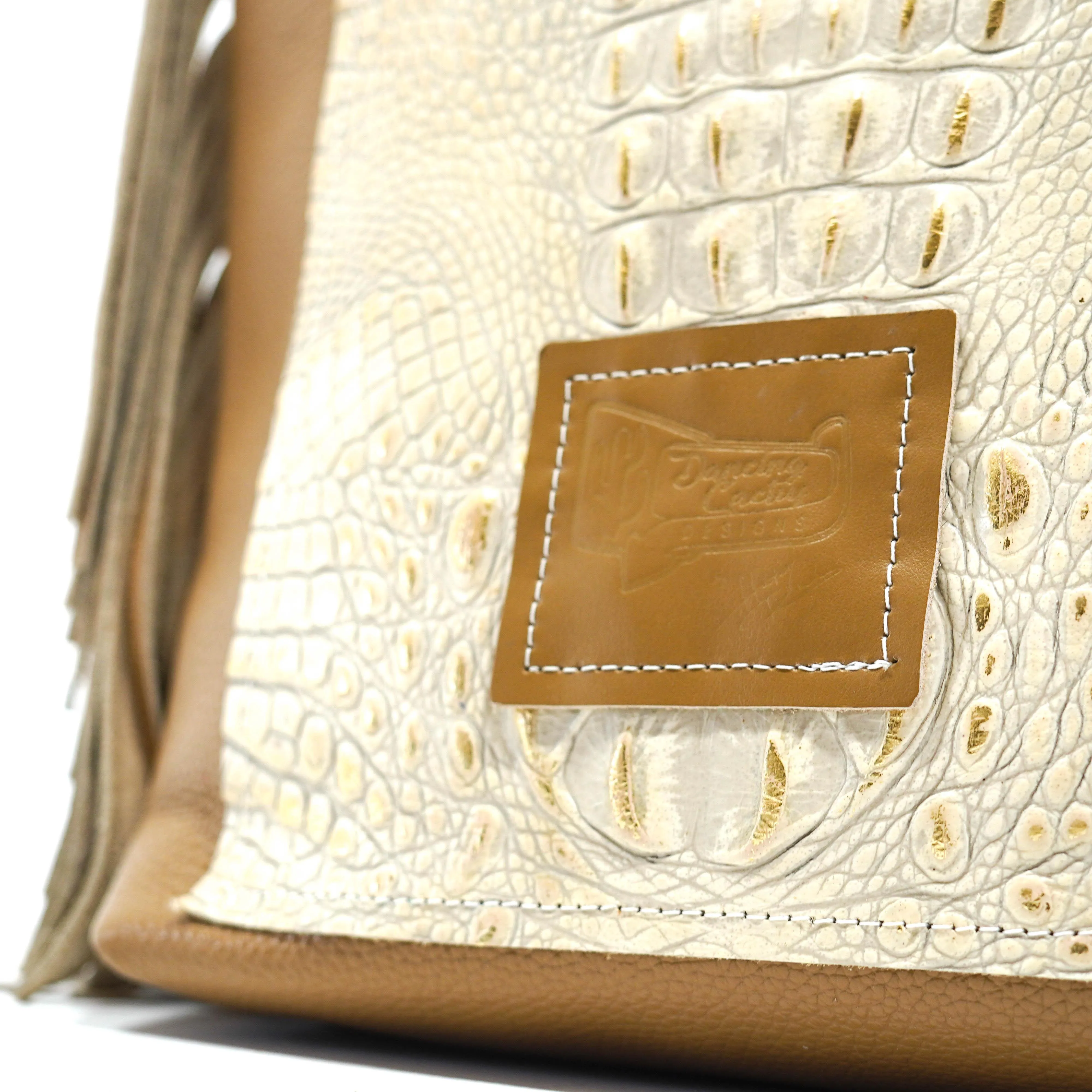 Mini Trisha - Two-Tone Brindle w/ Ivory Croc