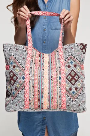 Mixed Trim Tote