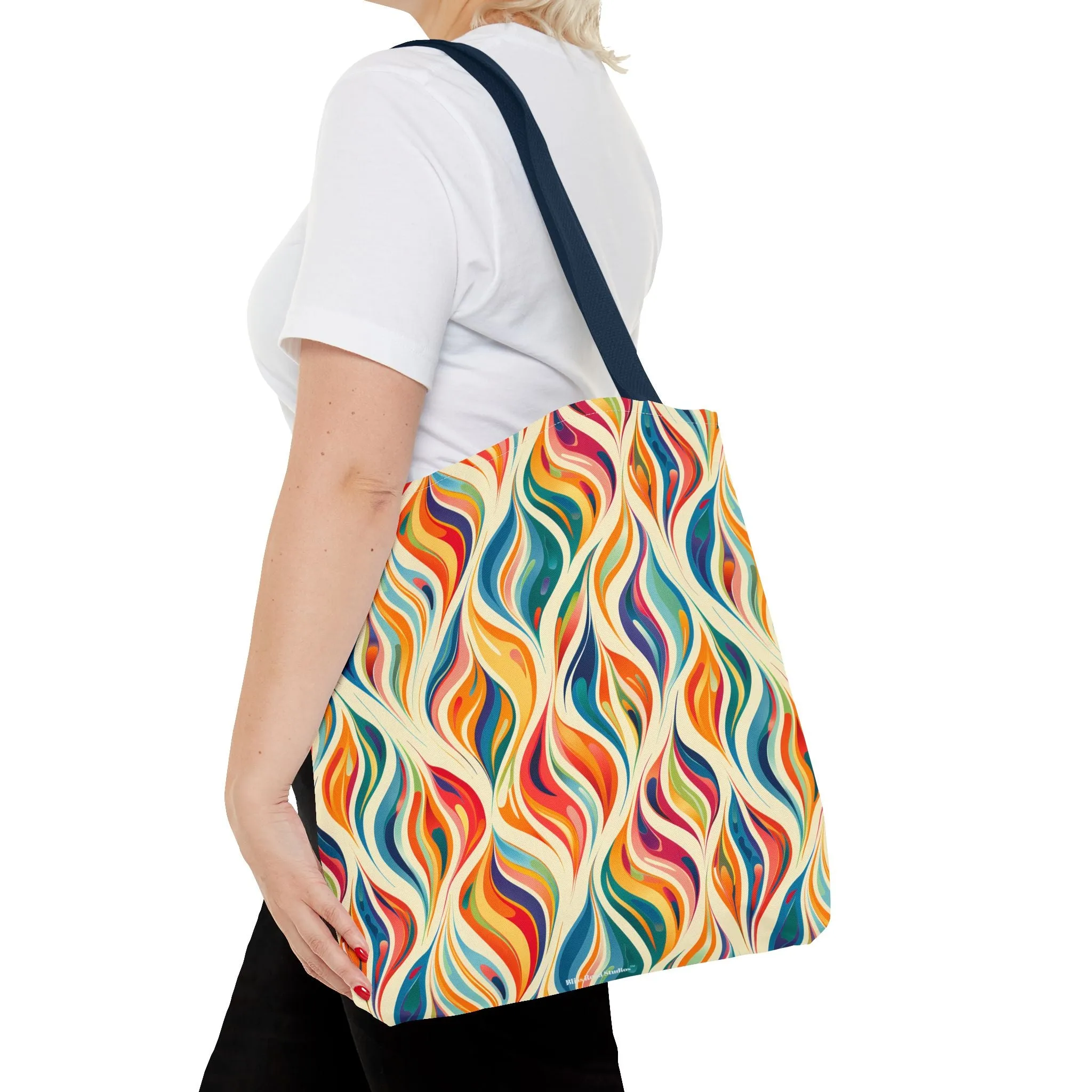 Modern Art Flames Tote Bag - Carry Our Modern Art Tote to Set Your Style Ablaze! Available in 3 sizes.