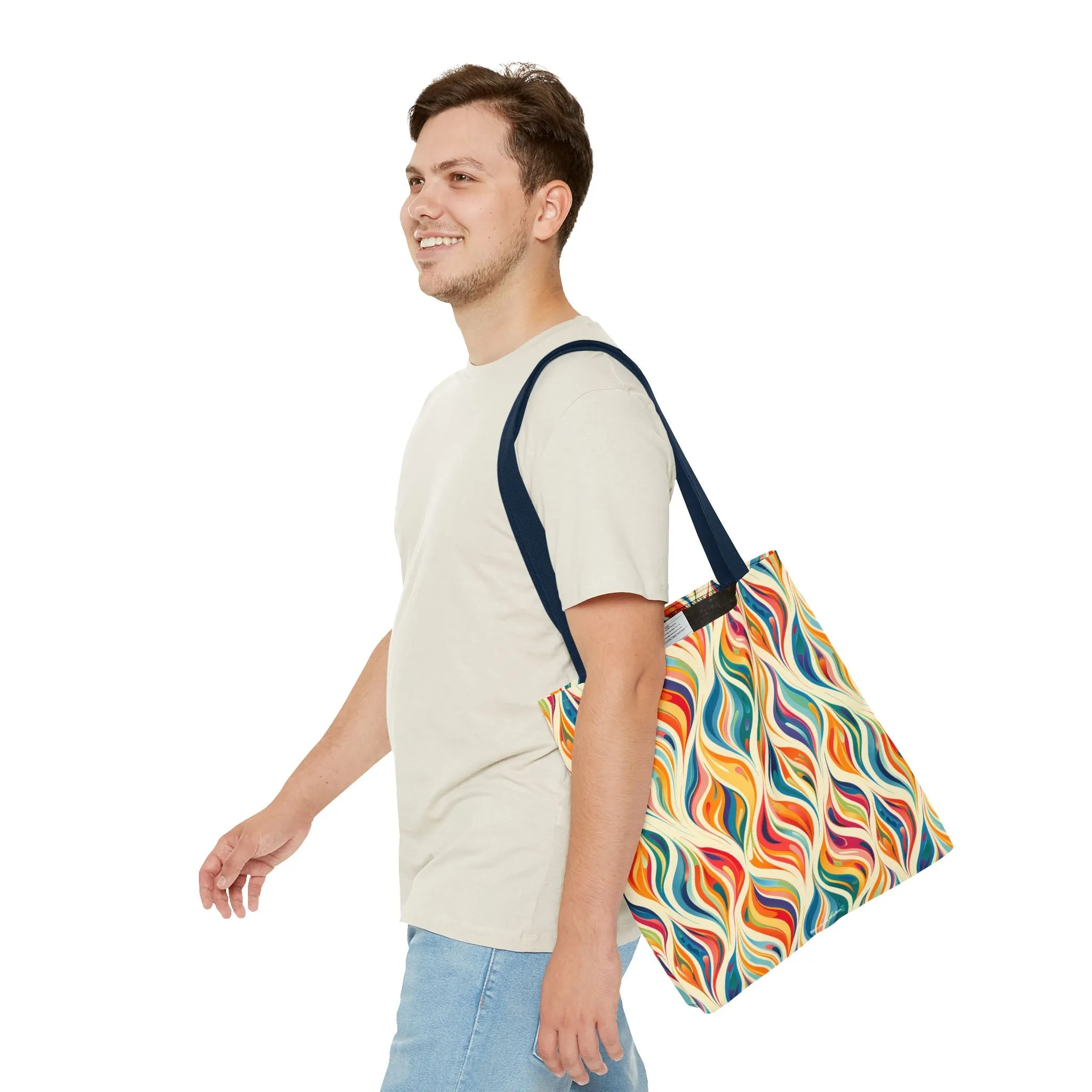 Modern Art Flames Tote Bag - Carry Our Modern Art Tote to Set Your Style Ablaze! Available in 3 sizes.