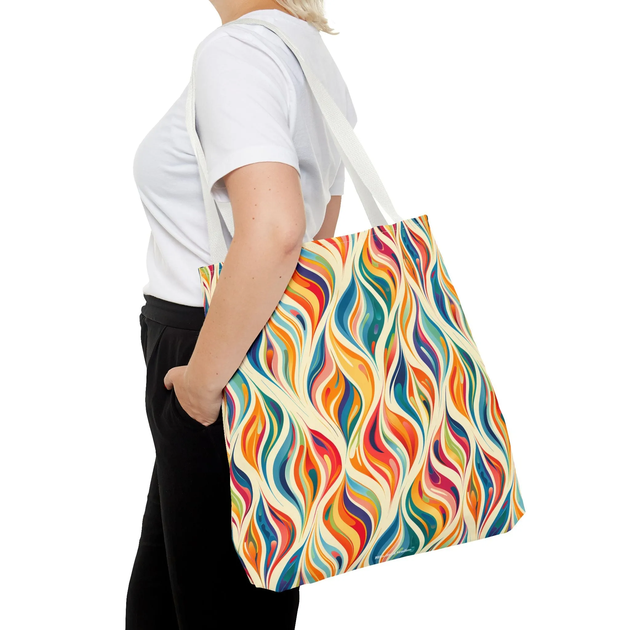 Modern Art Flames Tote Bag - Carry Our Modern Art Tote to Set Your Style Ablaze! Available in 3 sizes.