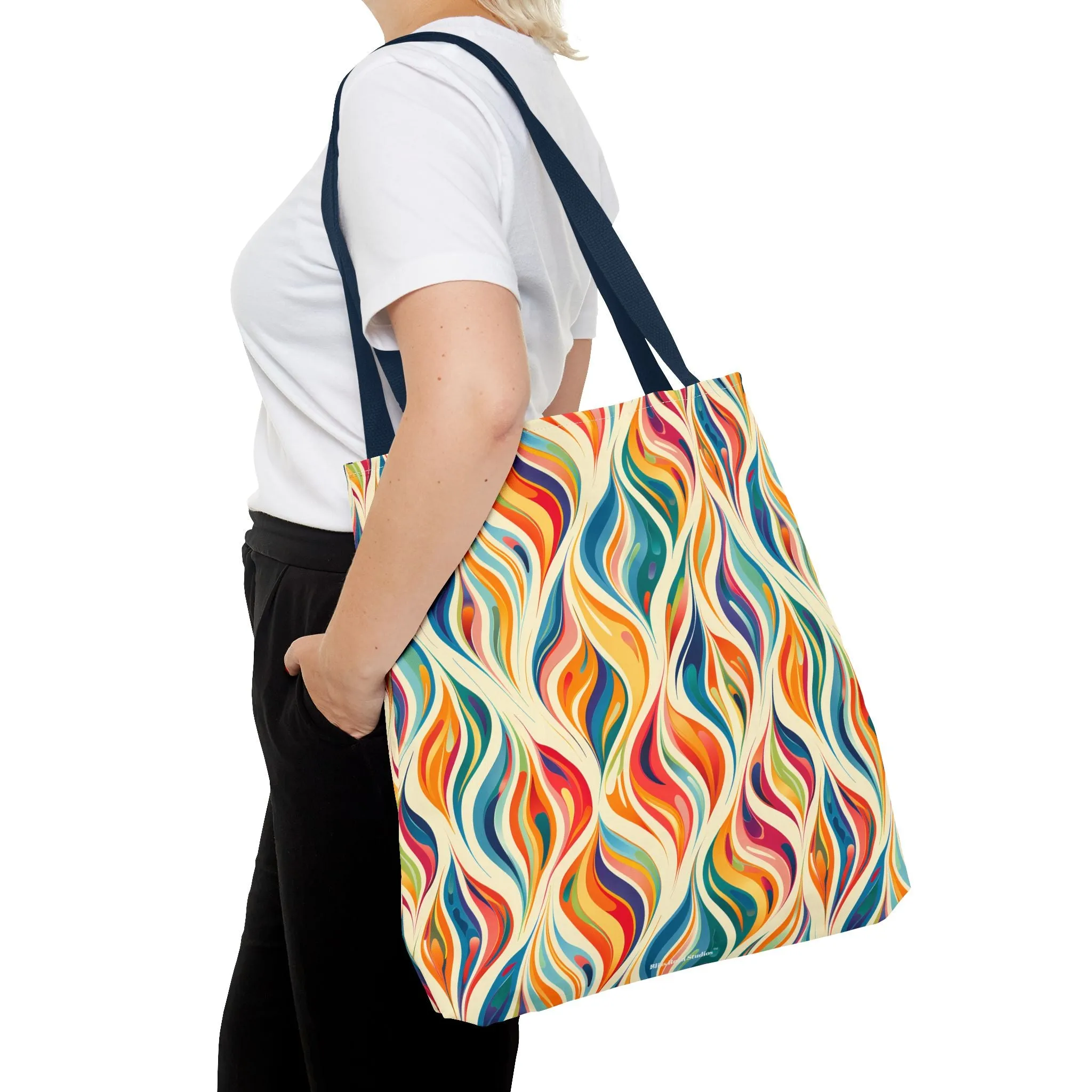 Modern Art Flames Tote Bag - Carry Our Modern Art Tote to Set Your Style Ablaze! Available in 3 sizes.