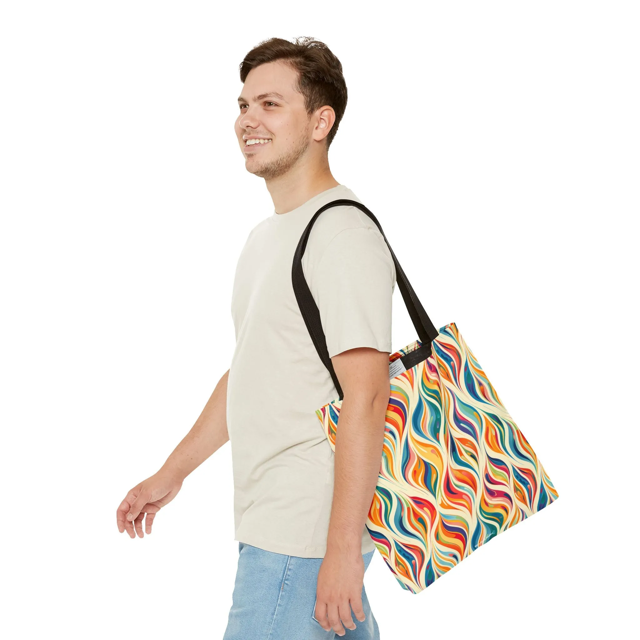 Modern Art Flames Tote Bag - Carry Our Modern Art Tote to Set Your Style Ablaze! Available in 3 sizes.