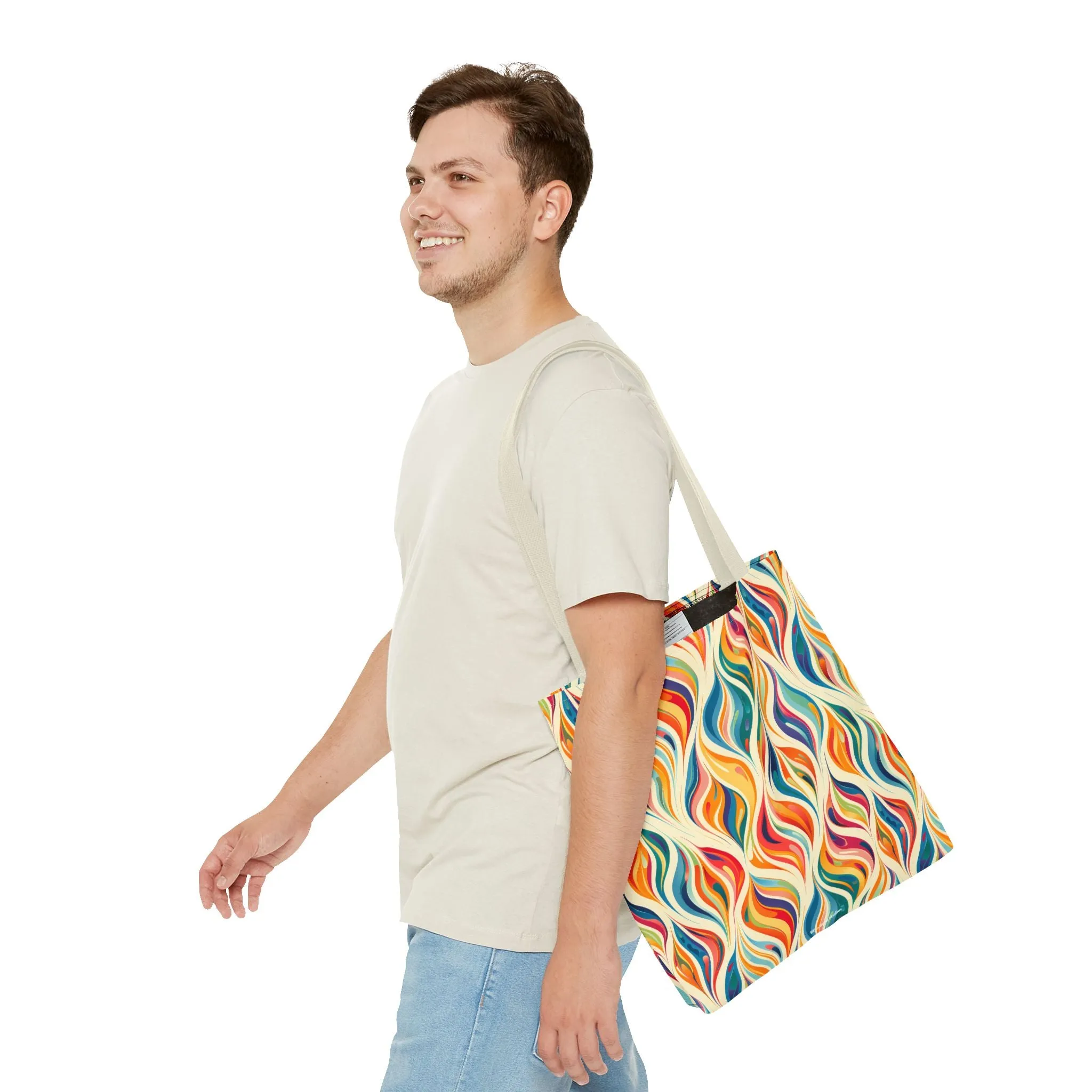 Modern Art Flames Tote Bag - Carry Our Modern Art Tote to Set Your Style Ablaze! Available in 3 sizes.