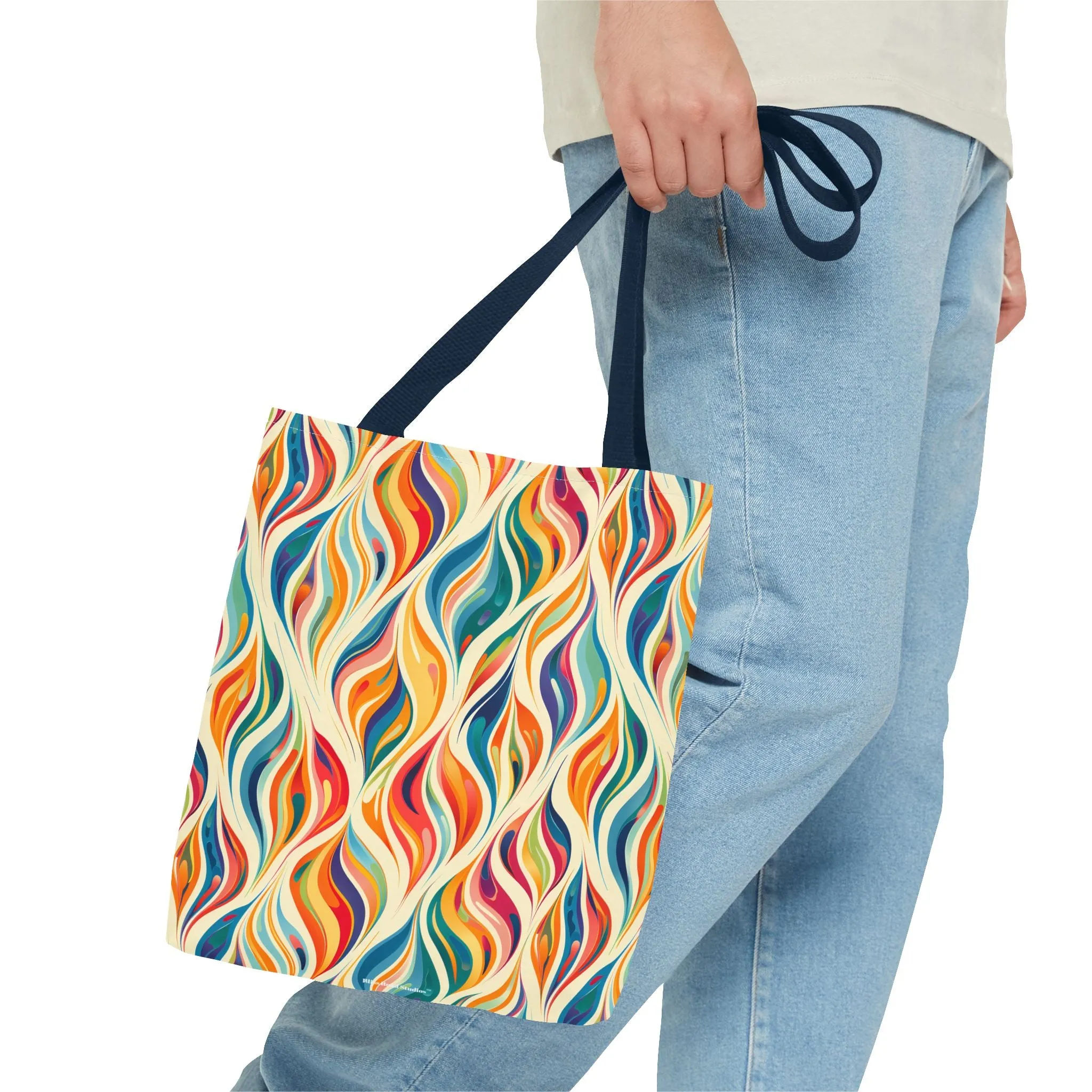 Modern Art Flames Tote Bag - Carry Our Modern Art Tote to Set Your Style Ablaze! Available in 3 sizes.