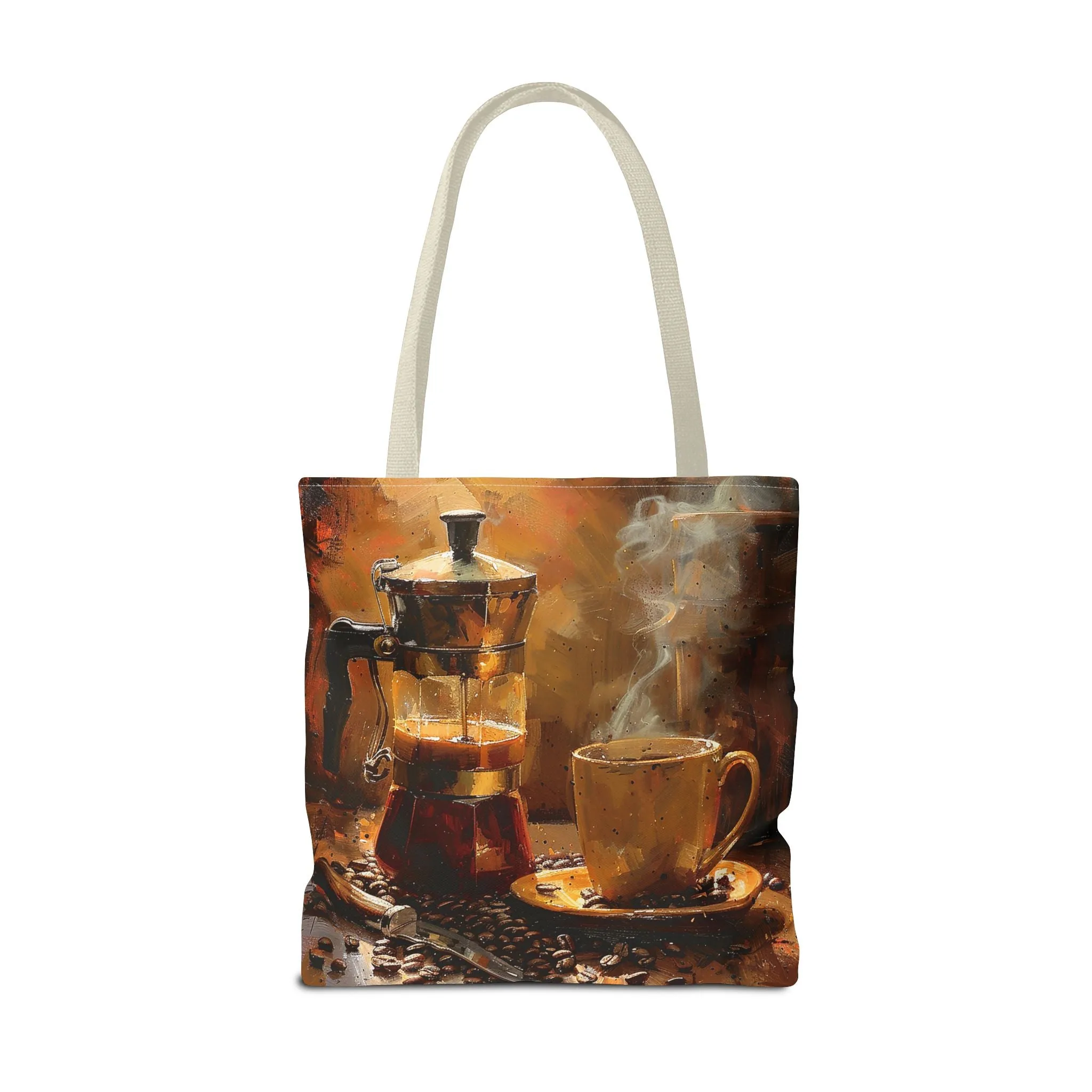Morning Brew Magic Tote Bag - Savor the Moment with Every Carry! Available in 3 sizes.