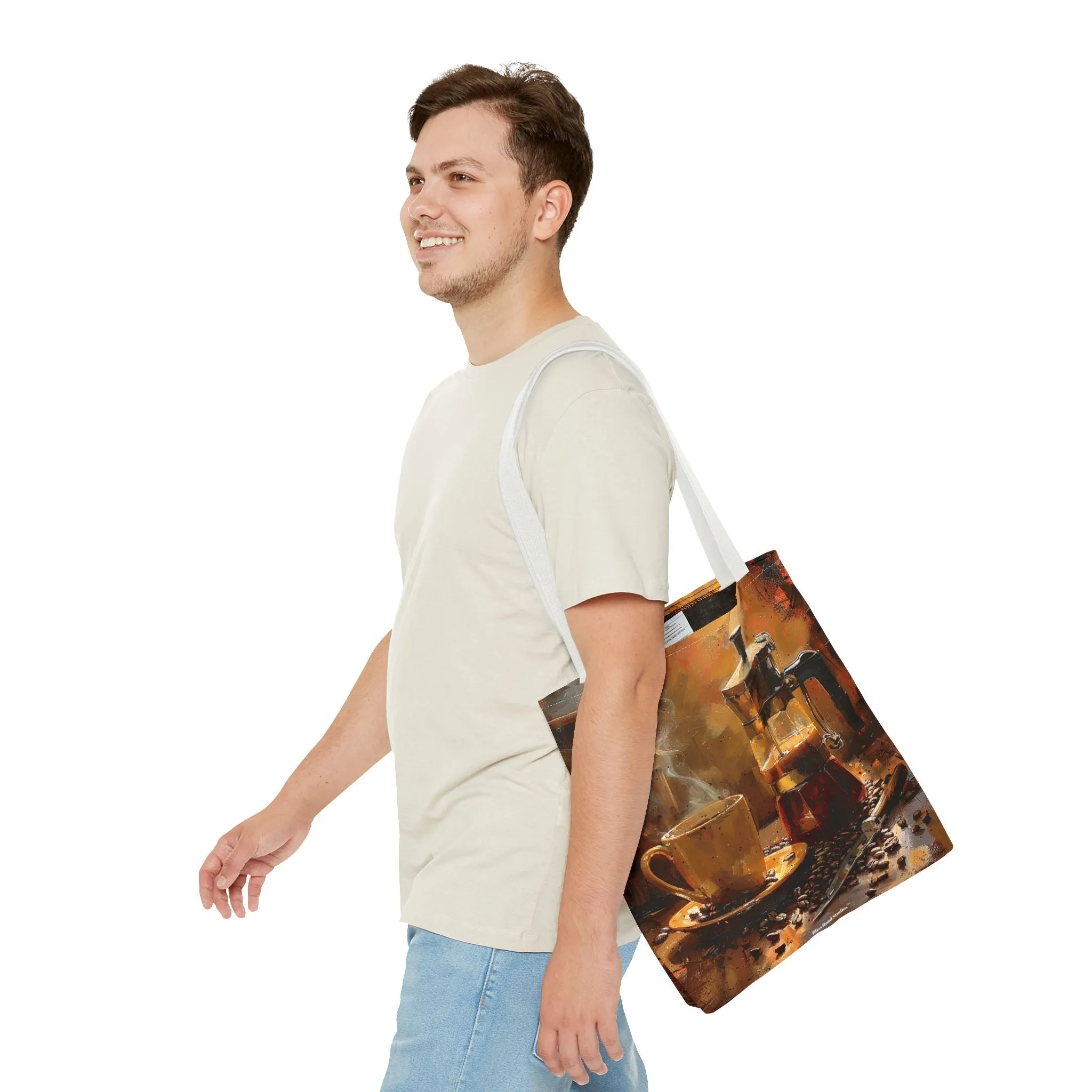 Morning Brew Magic Tote Bag - Savor the Moment with Every Carry! Available in 3 sizes.
