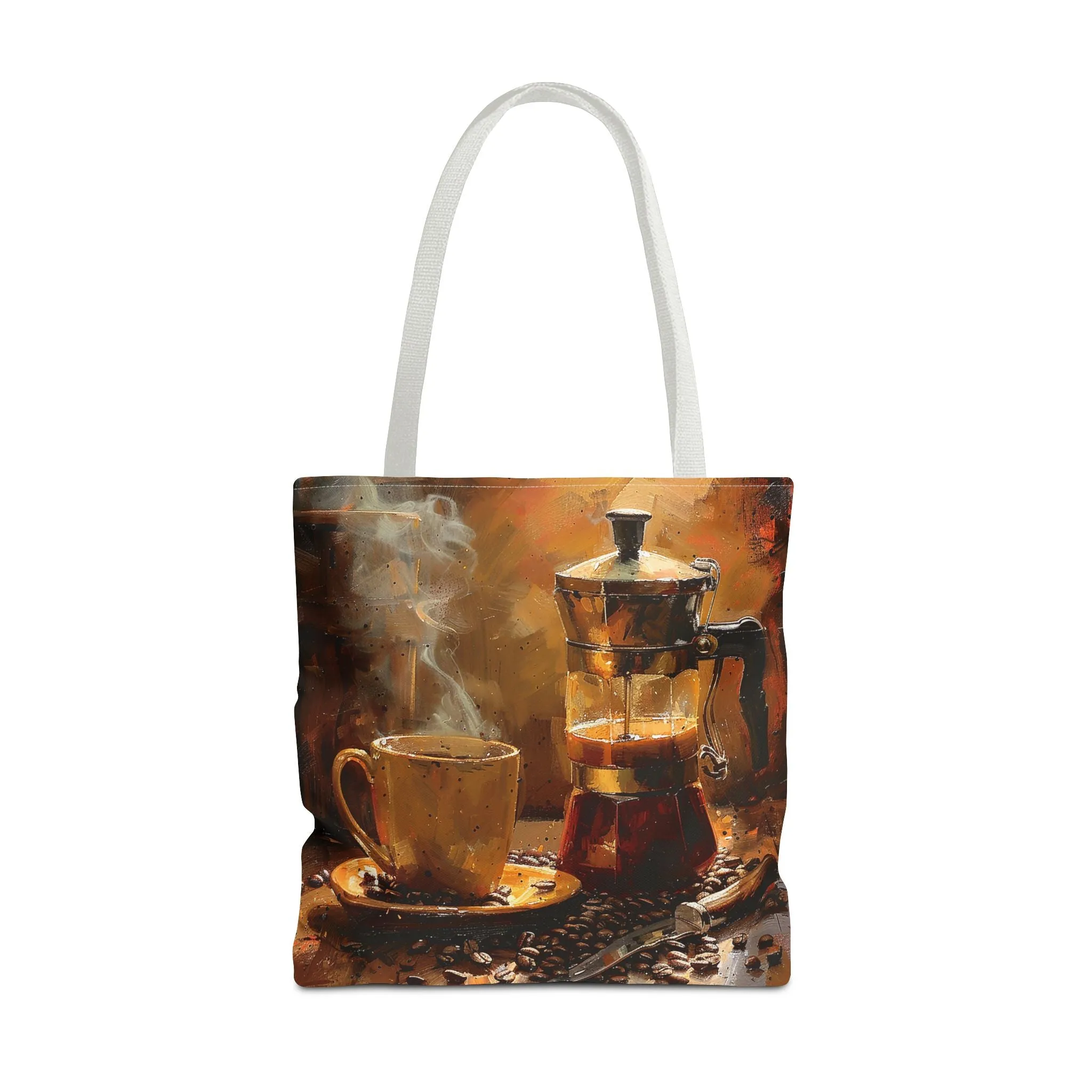 Morning Brew Magic Tote Bag - Savor the Moment with Every Carry! Available in 3 sizes.