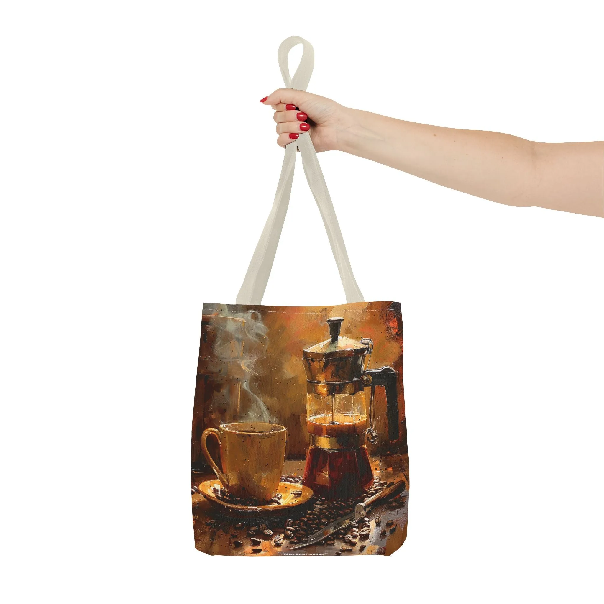 Morning Brew Magic Tote Bag - Savor the Moment with Every Carry! Available in 3 sizes.
