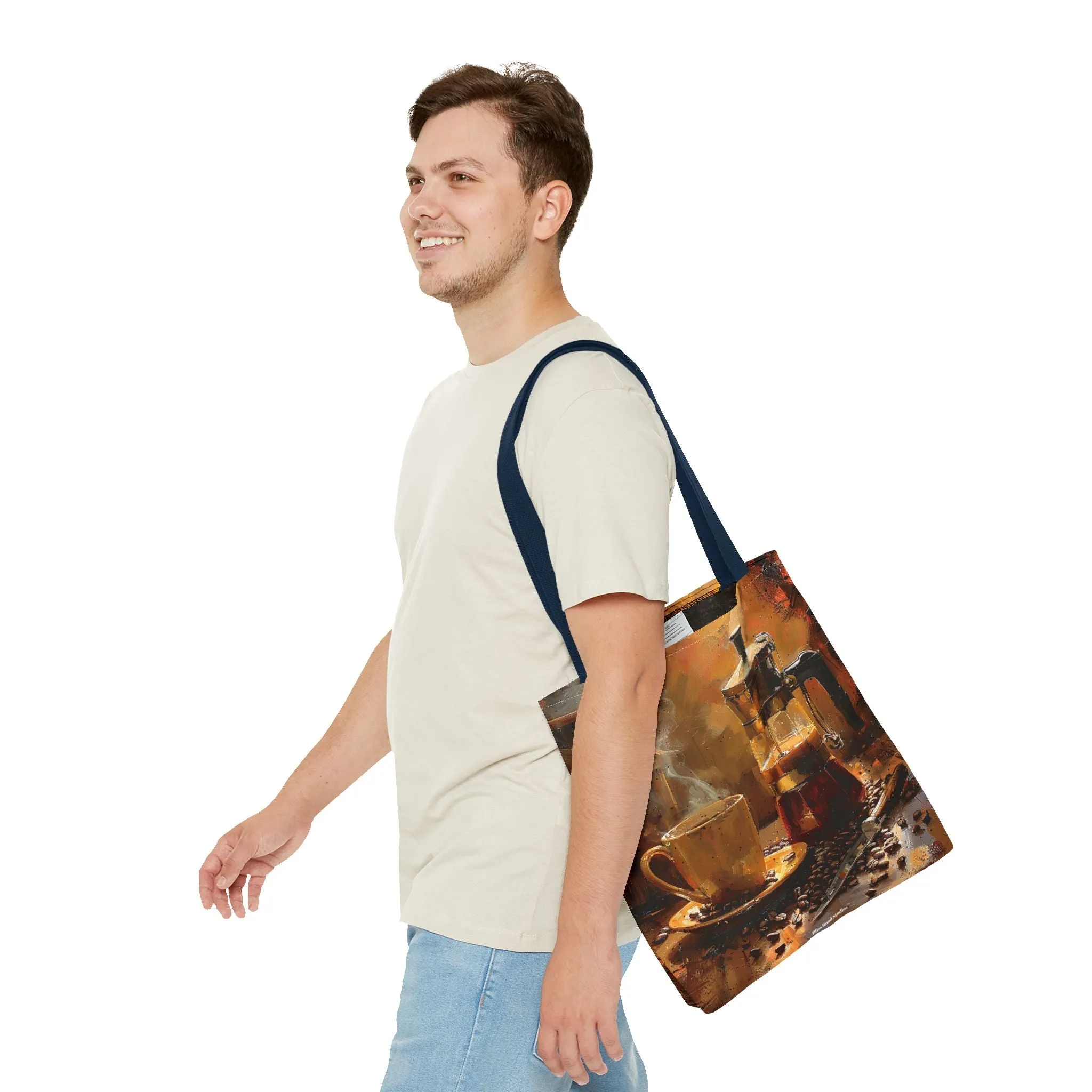 Morning Brew Magic Tote Bag - Savor the Moment with Every Carry! Available in 3 sizes.