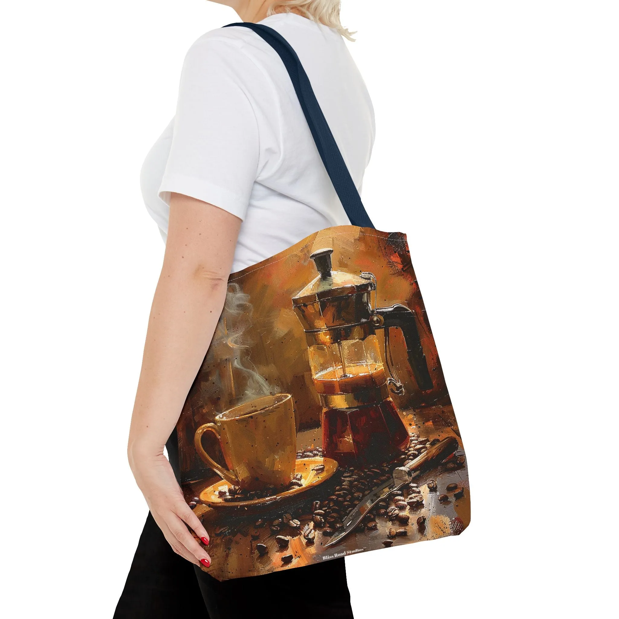 Morning Brew Magic Tote Bag - Savor the Moment with Every Carry! Available in 3 sizes.