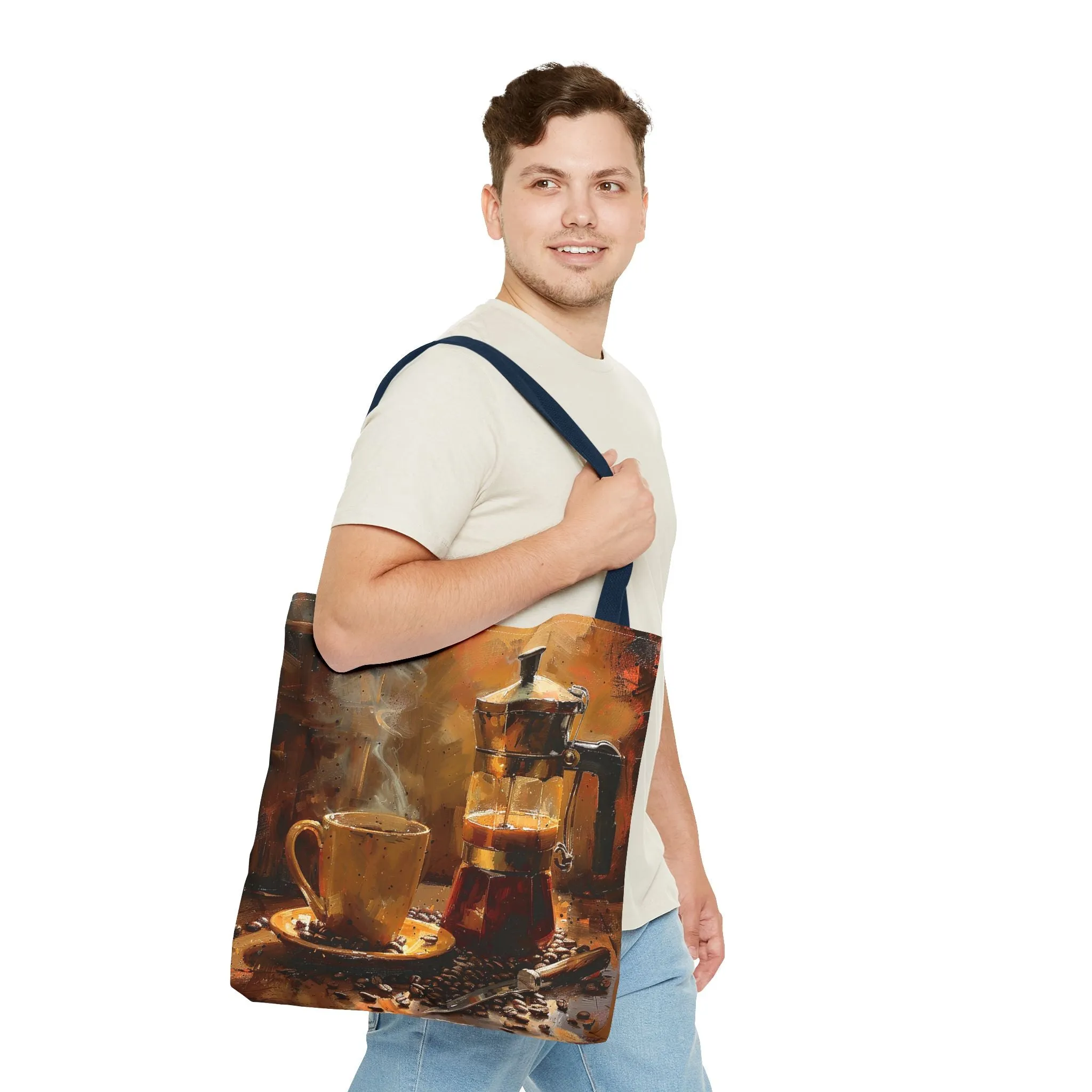 Morning Brew Magic Tote Bag - Savor the Moment with Every Carry! Available in 3 sizes.