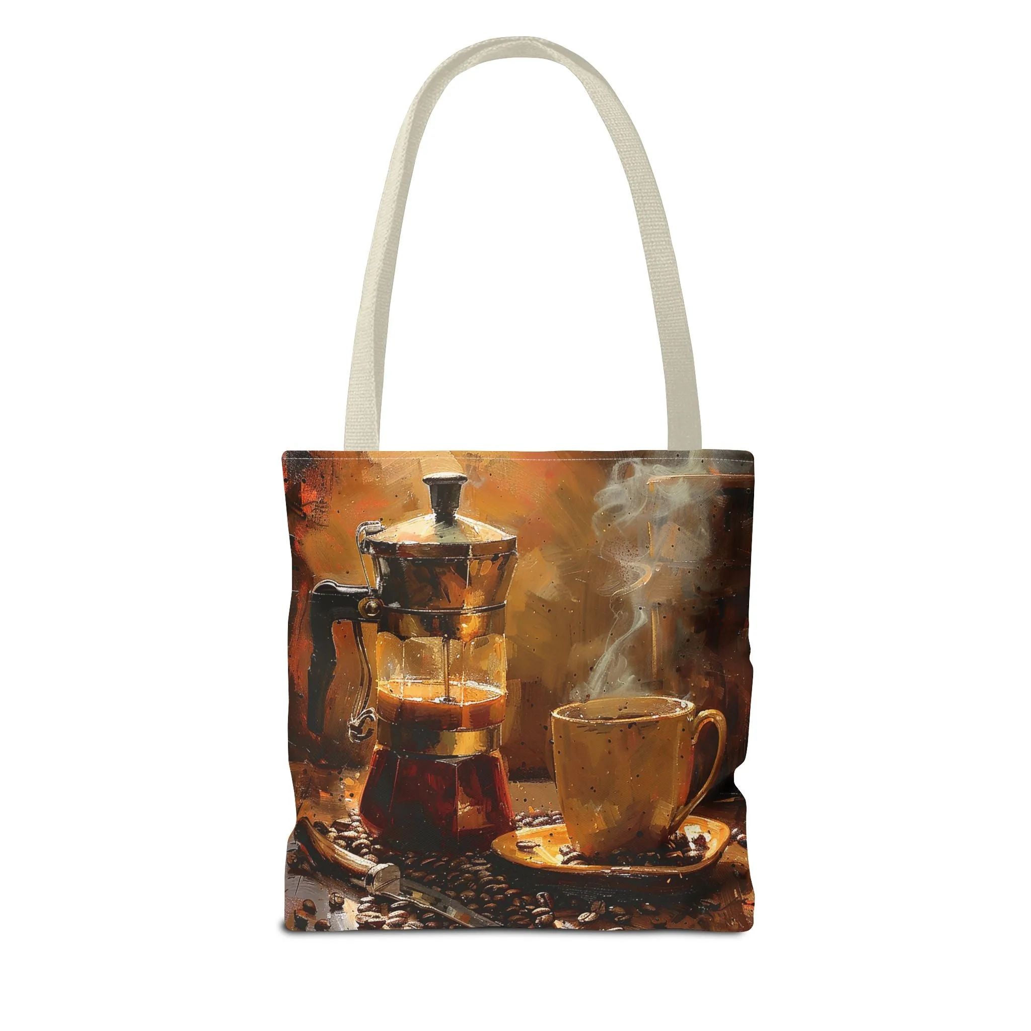 Morning Brew Magic Tote Bag - Savor the Moment with Every Carry! Available in 3 sizes.