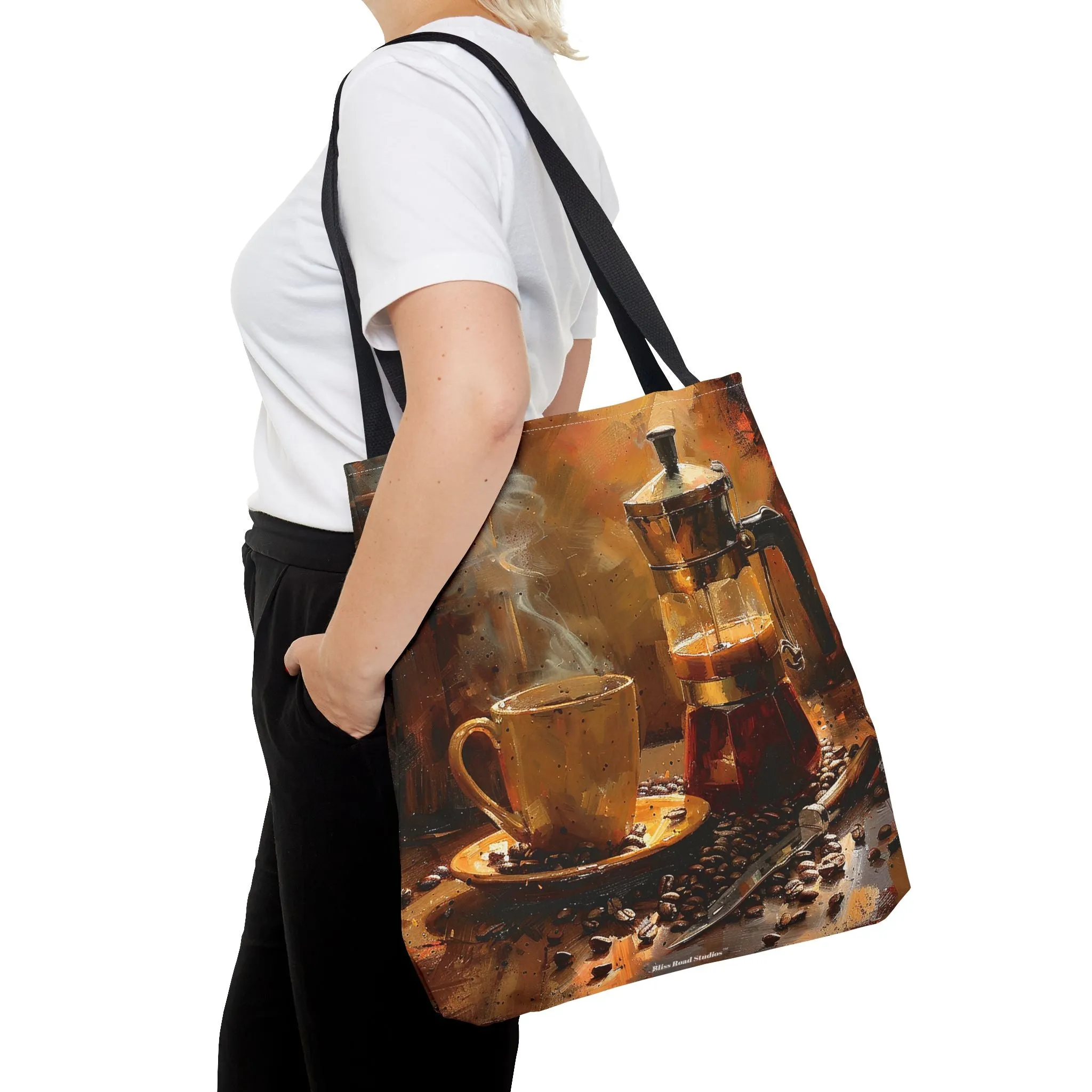 Morning Brew Magic Tote Bag - Savor the Moment with Every Carry! Available in 3 sizes.