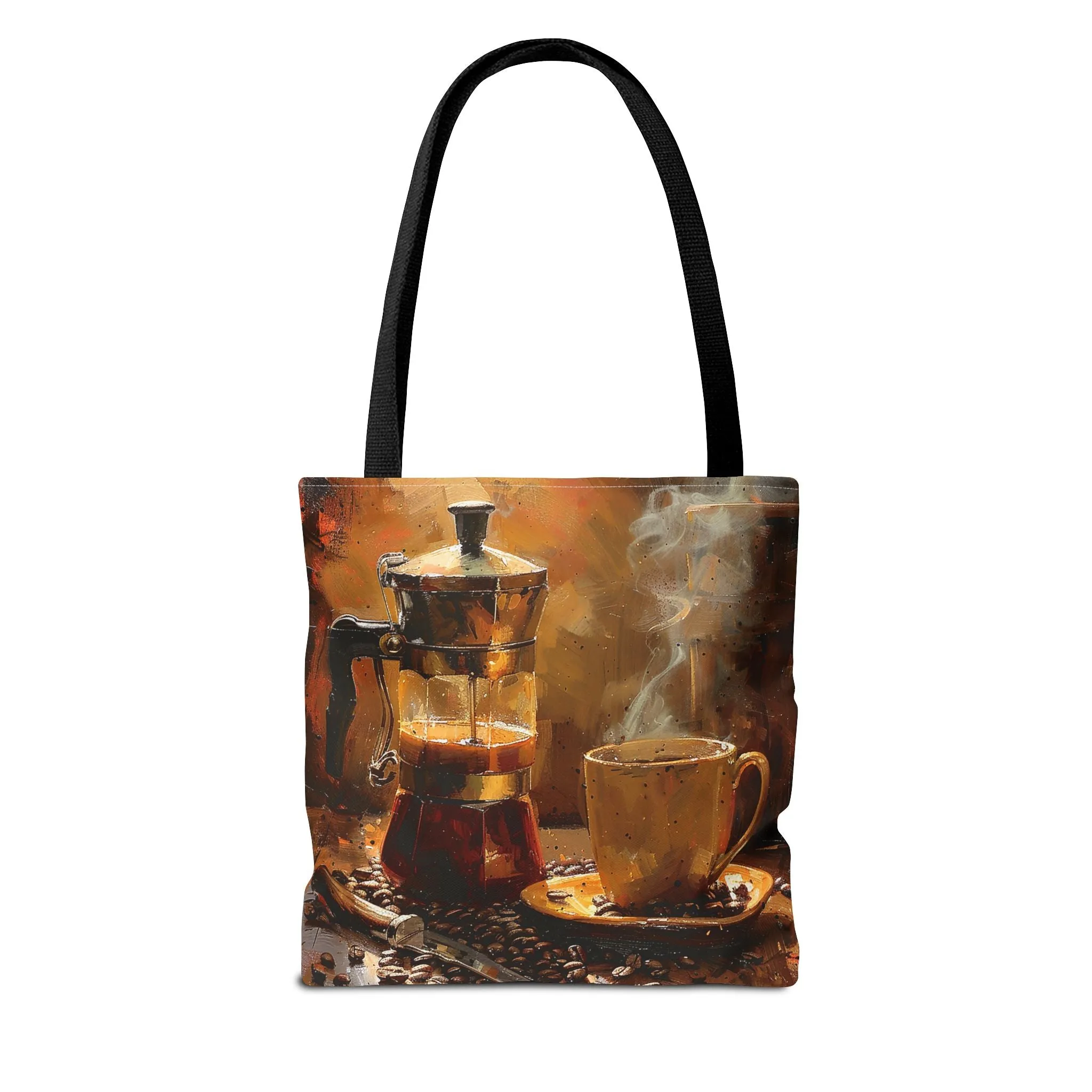 Morning Brew Magic Tote Bag - Savor the Moment with Every Carry! Available in 3 sizes.