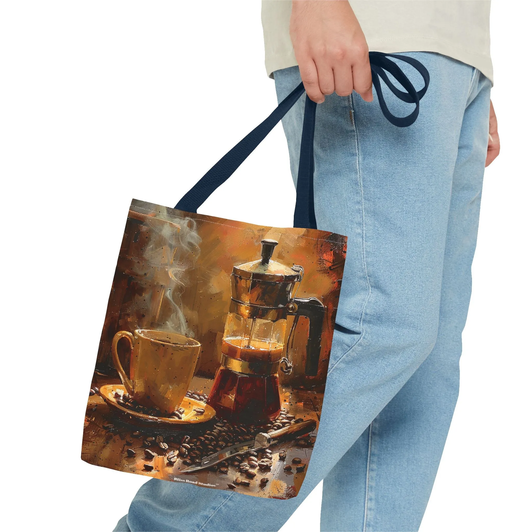 Morning Brew Magic Tote Bag - Savor the Moment with Every Carry! Available in 3 sizes.