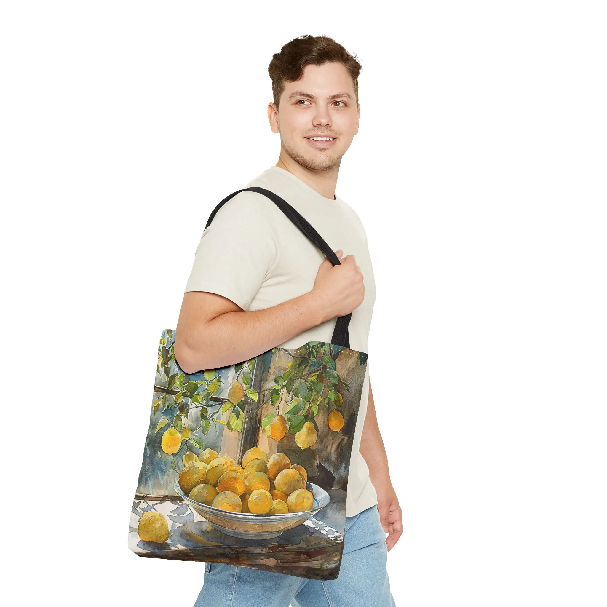 Morning Light on Lemons Tote Bag - Available in 3 sizes.
