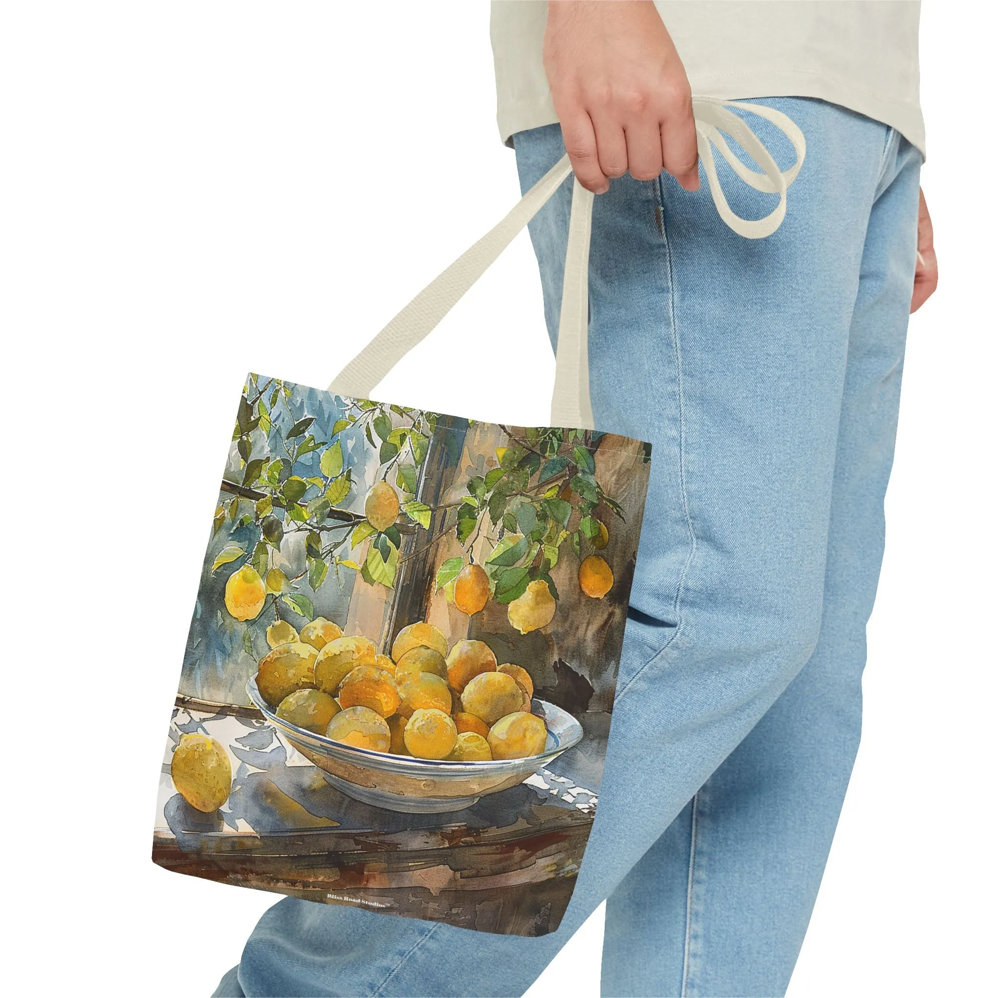 Morning Light on Lemons Tote Bag - Available in 3 sizes.