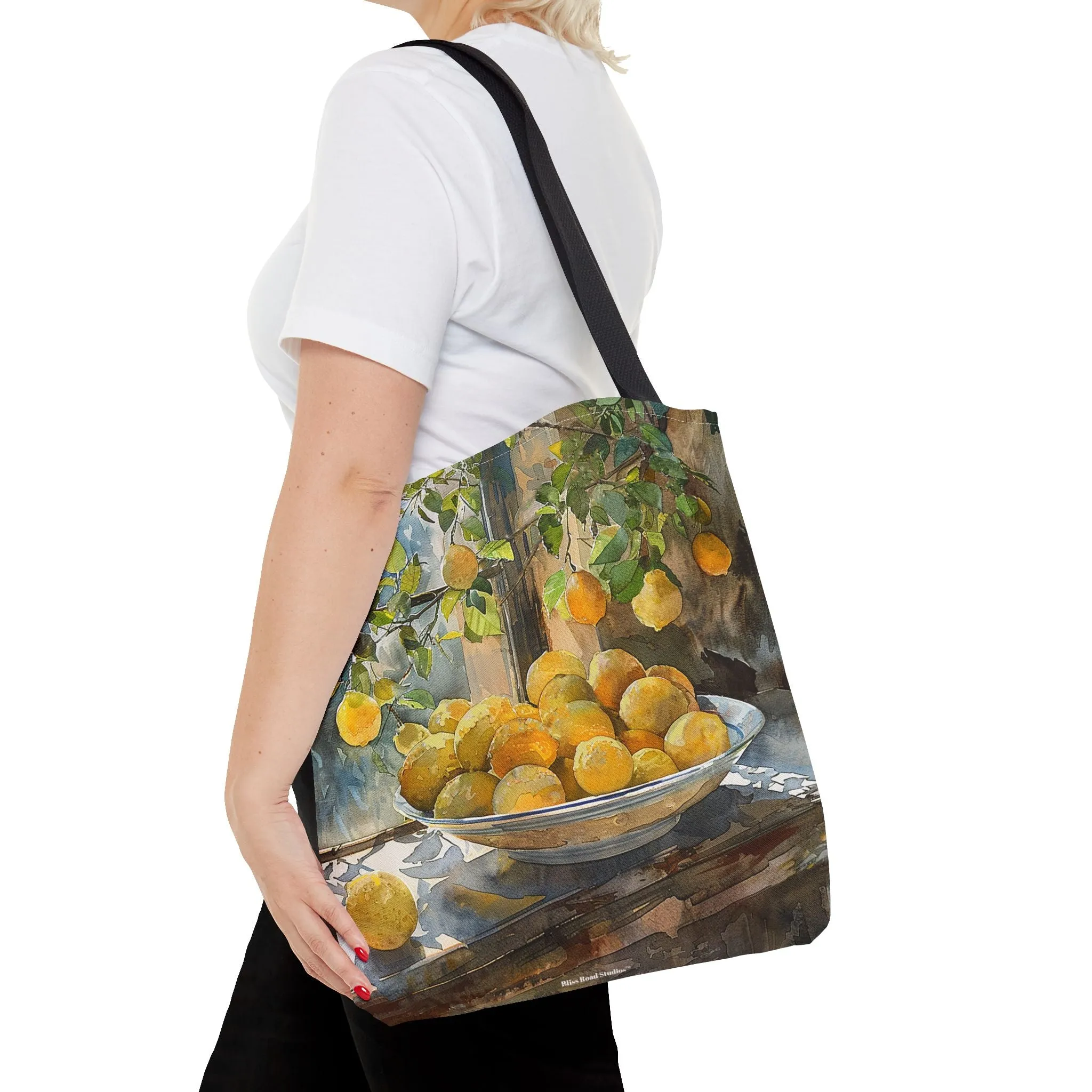 Morning Light on Lemons Tote Bag - Available in 3 sizes.