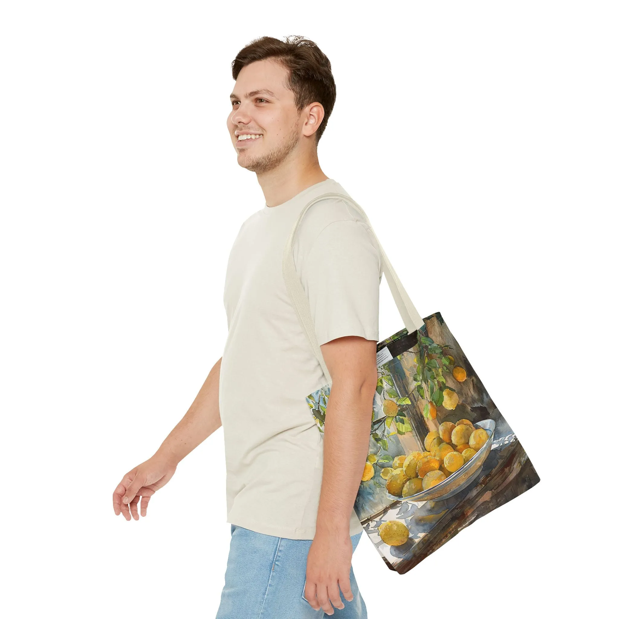 Morning Light on Lemons Tote Bag - Available in 3 sizes.
