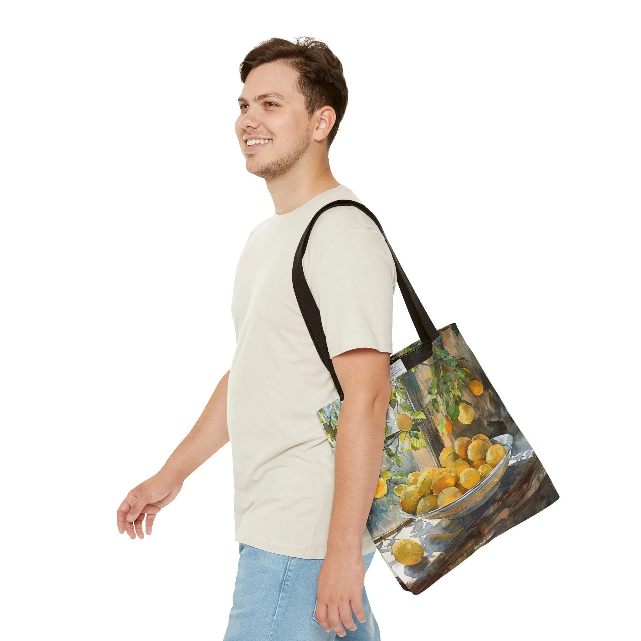 Morning Light on Lemons Tote Bag - Available in 3 sizes.