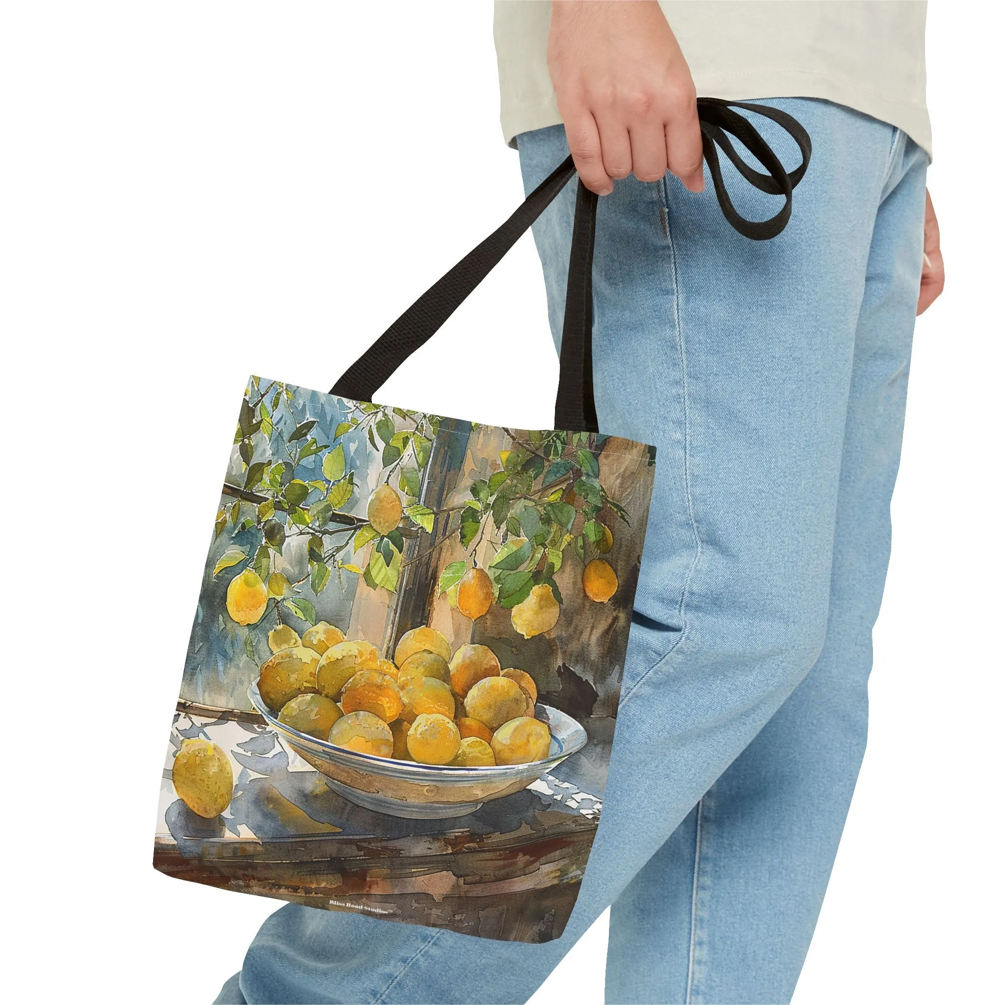 Morning Light on Lemons Tote Bag - Available in 3 sizes.