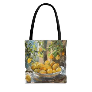 Morning Light on Lemons Tote Bag - Available in 3 sizes.