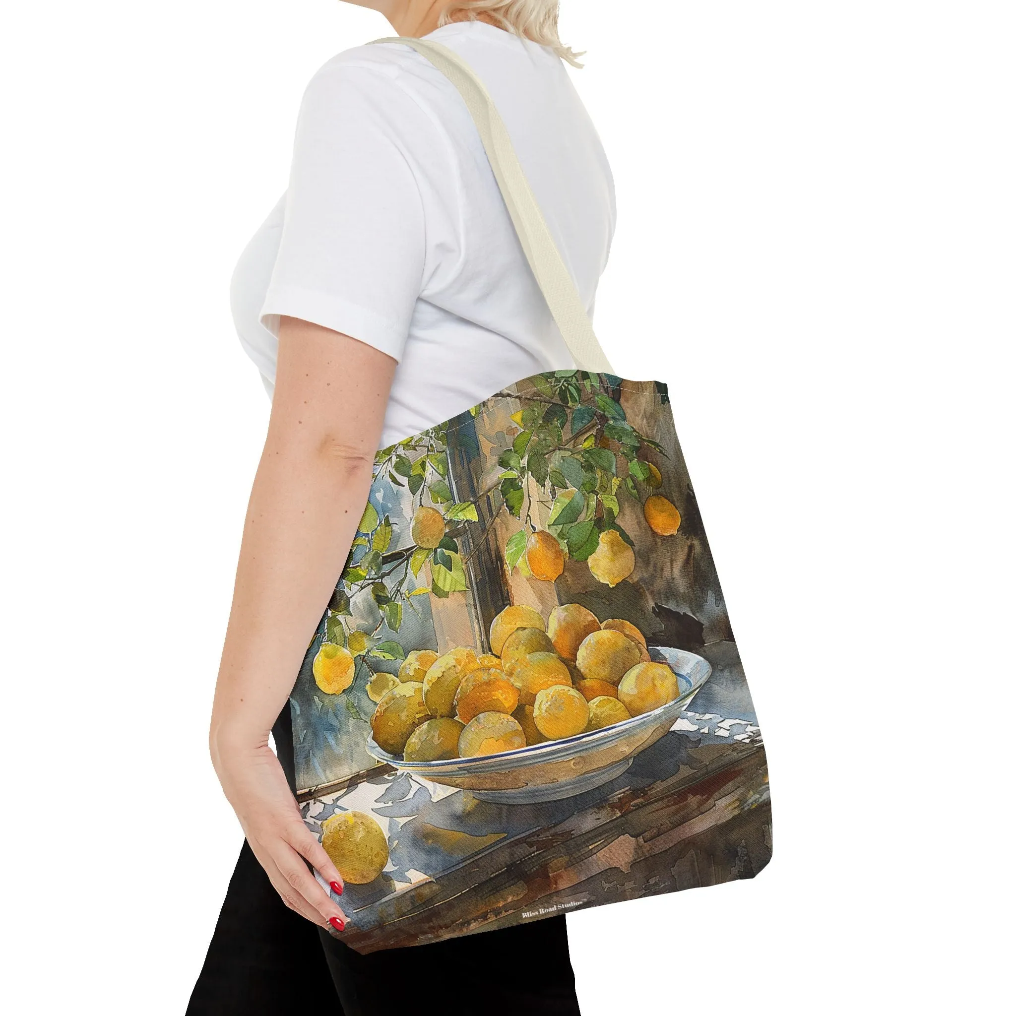 Morning Light on Lemons Tote Bag - Available in 3 sizes.