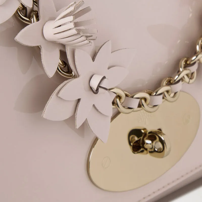 MULBERRY Lily Patent Flowers Bag in Blossom Pink