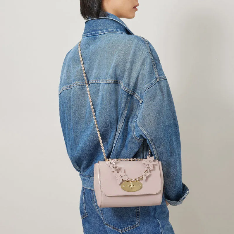 MULBERRY Lily Patent Flowers Bag in Blossom Pink