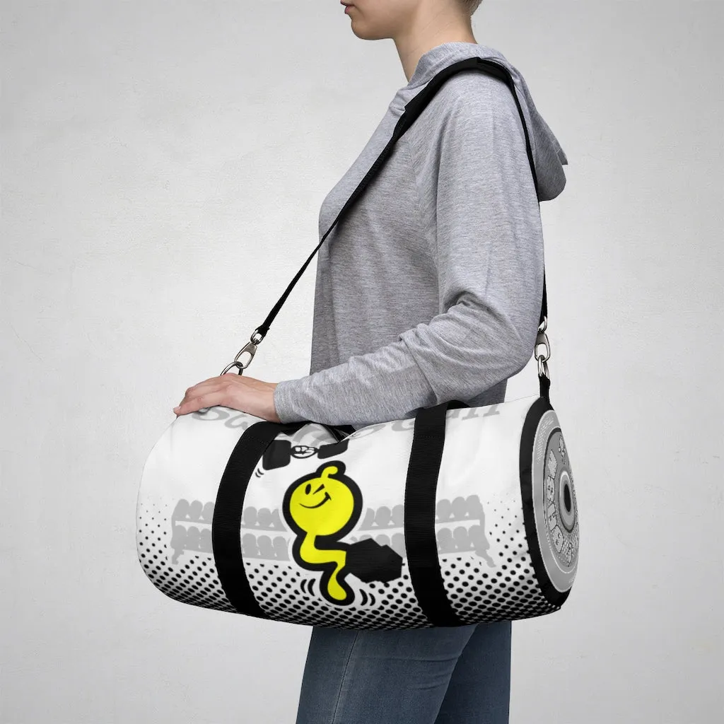 MUSCLEGASM-WHITE Duffel Bag