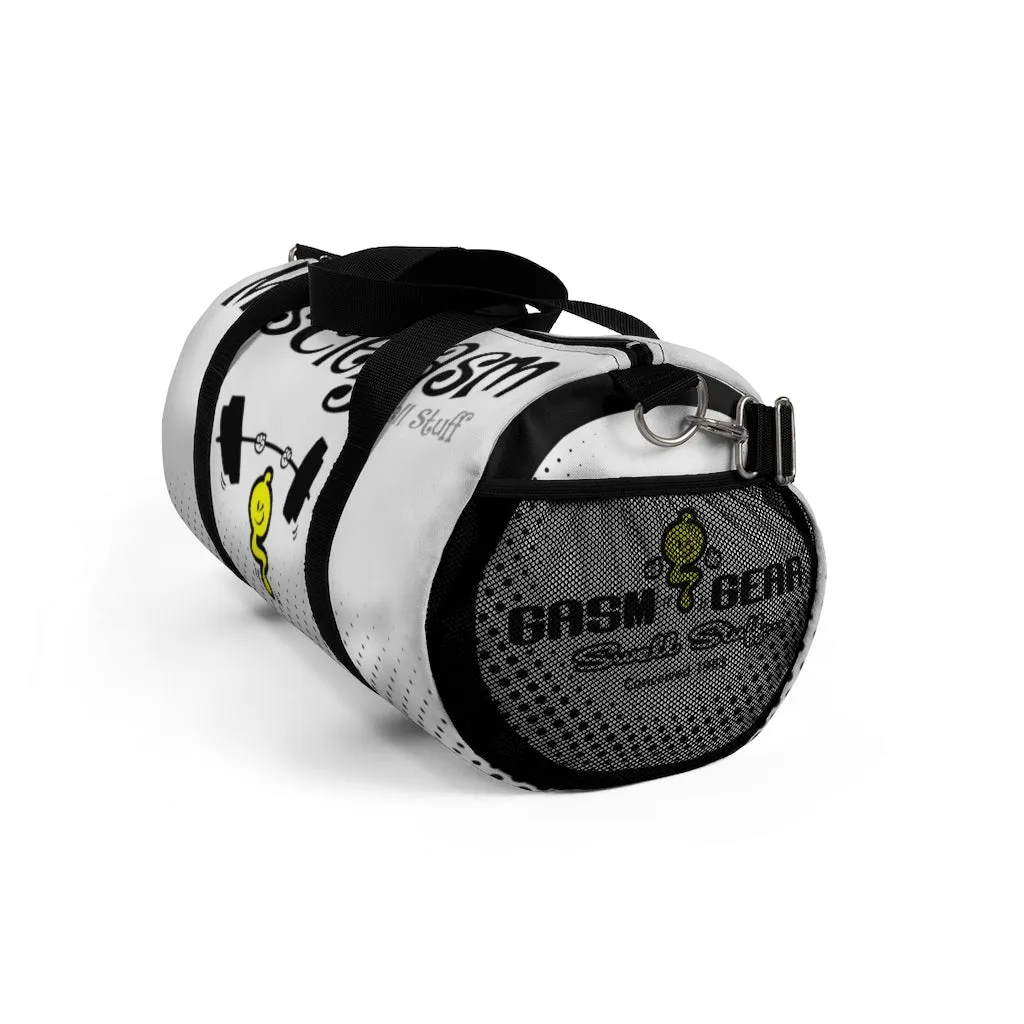 MUSCLEGASM-WHITE Duffel Bag