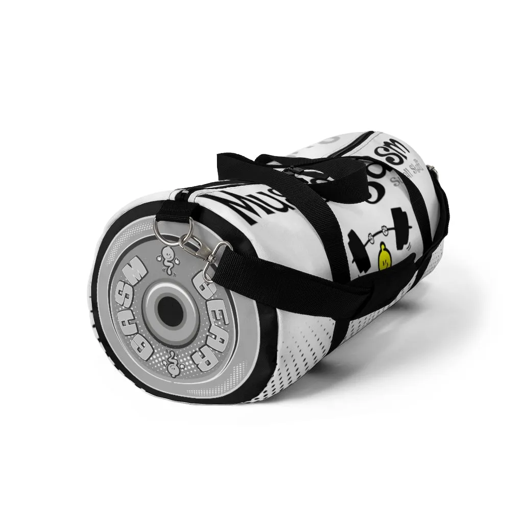 MUSCLEGASM-WHITE Duffel Bag